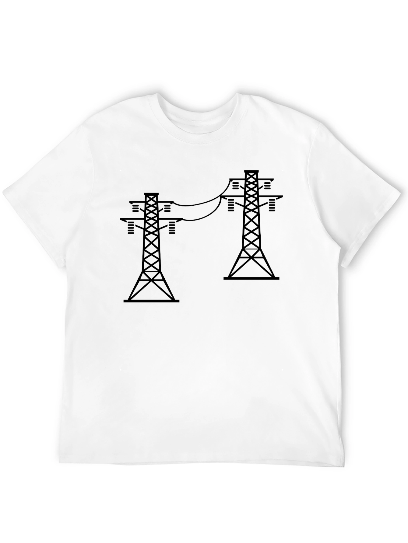 Power Line T-Shirt - Electric Grid Design