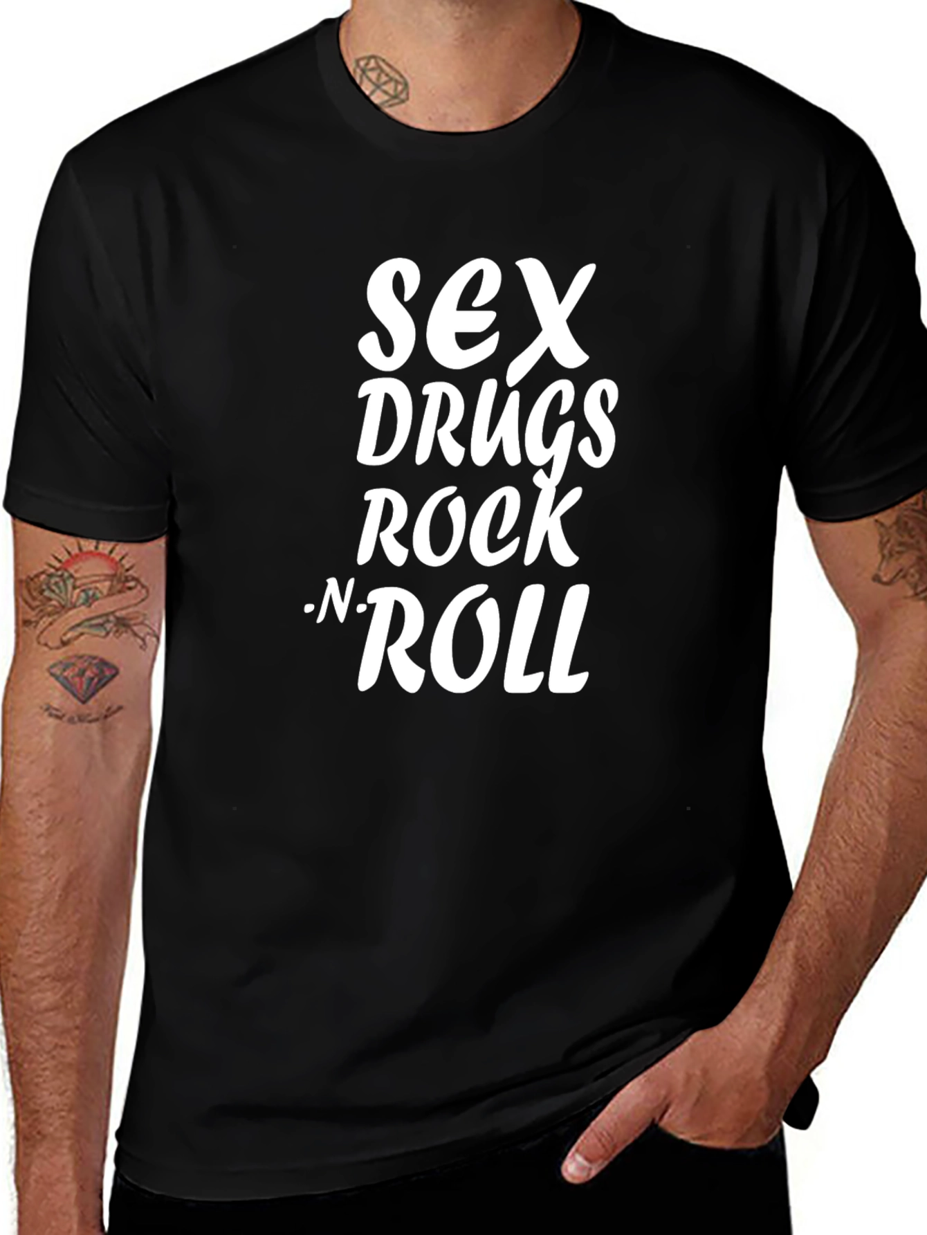 Sex Drugs Rock N Roll Graphic T-Shirt