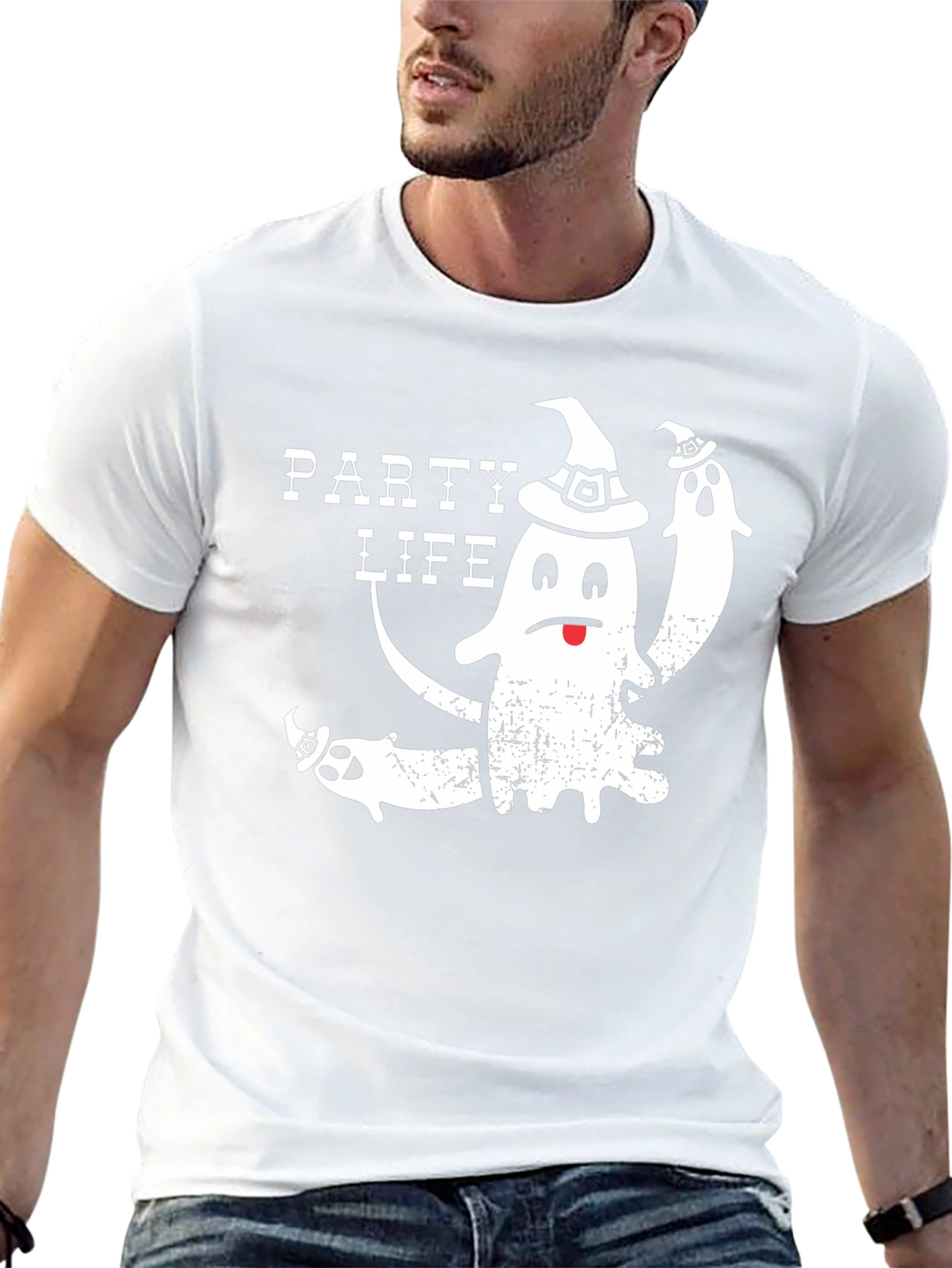 Party Life Ghost Halloween T-Shirt