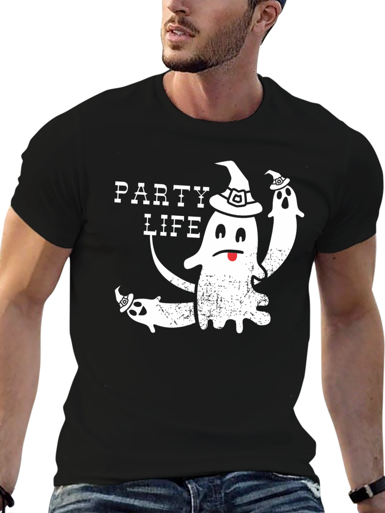 Party Life Ghost Halloween T-Shirt
