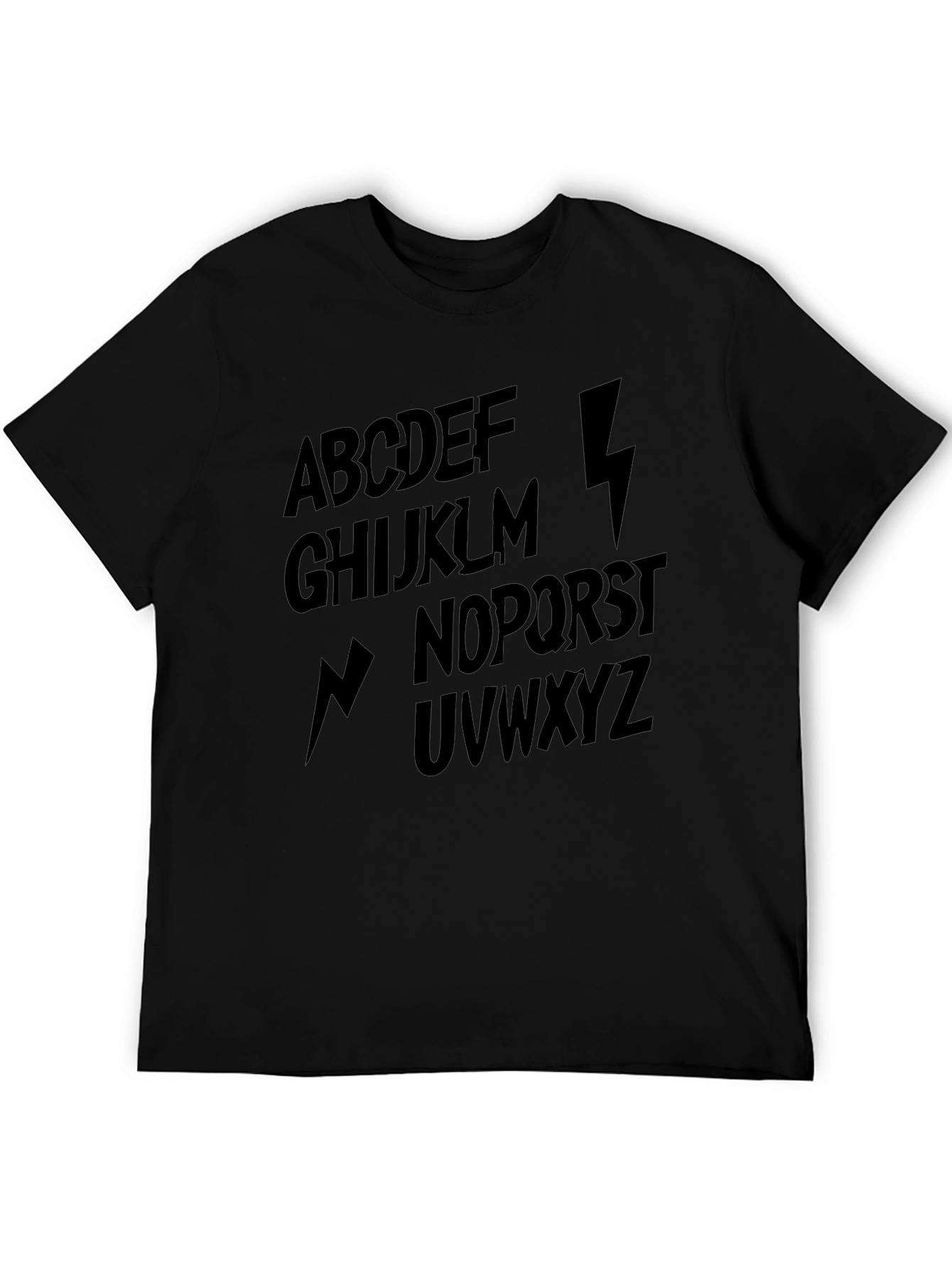 Alphabet Lightning Bolt Graphic T-Shirt