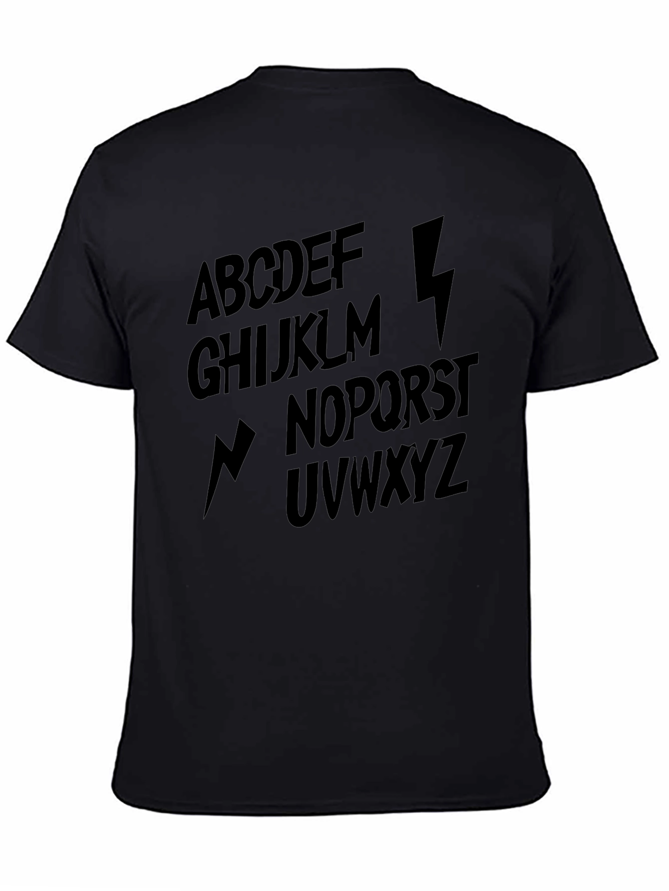 Alphabet Lightning Bolt Graphic T-Shirt