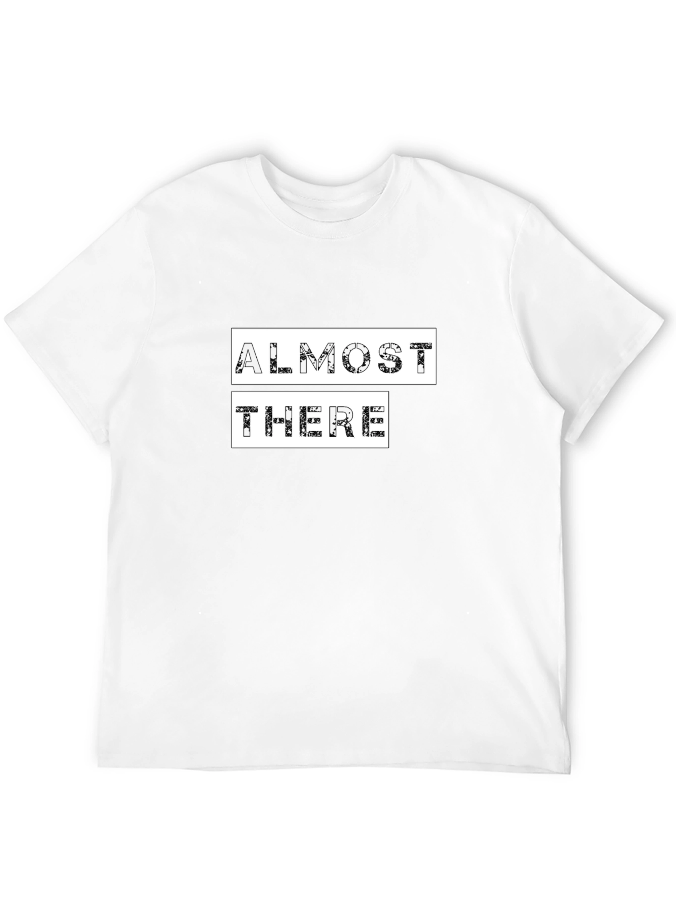 Almost There Graphic Tee - Black Cotton Comfort