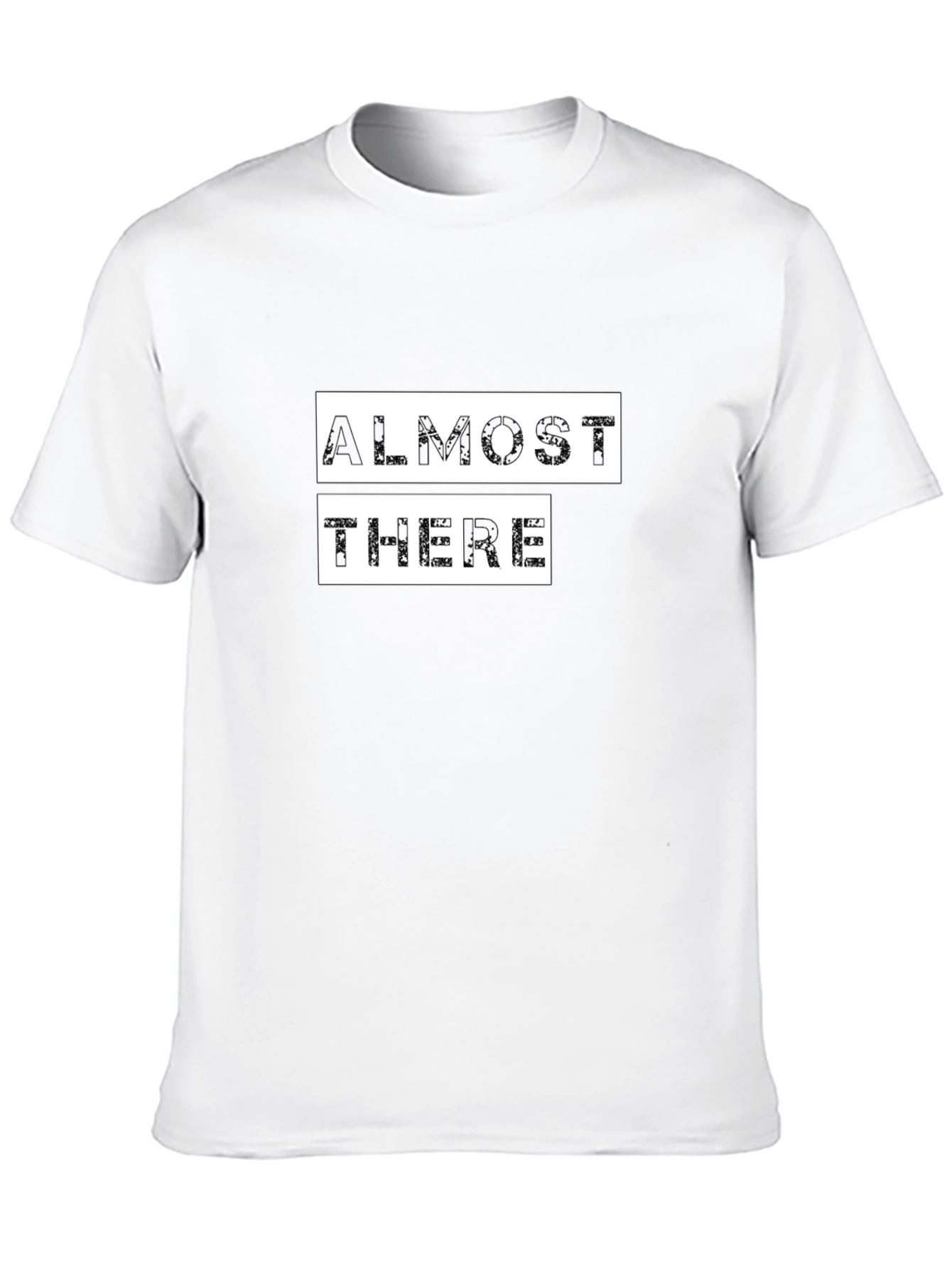 Almost There Graphic Tee - Black Cotton Comfort