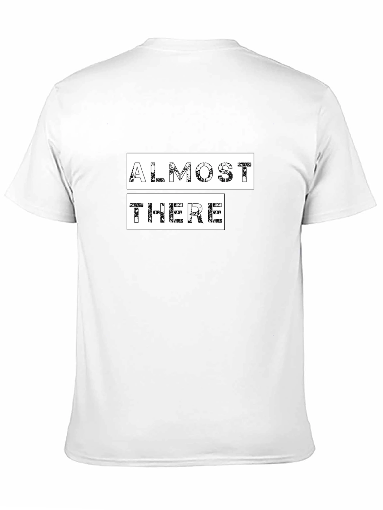 Almost There Graphic Tee - Black Cotton Comfort