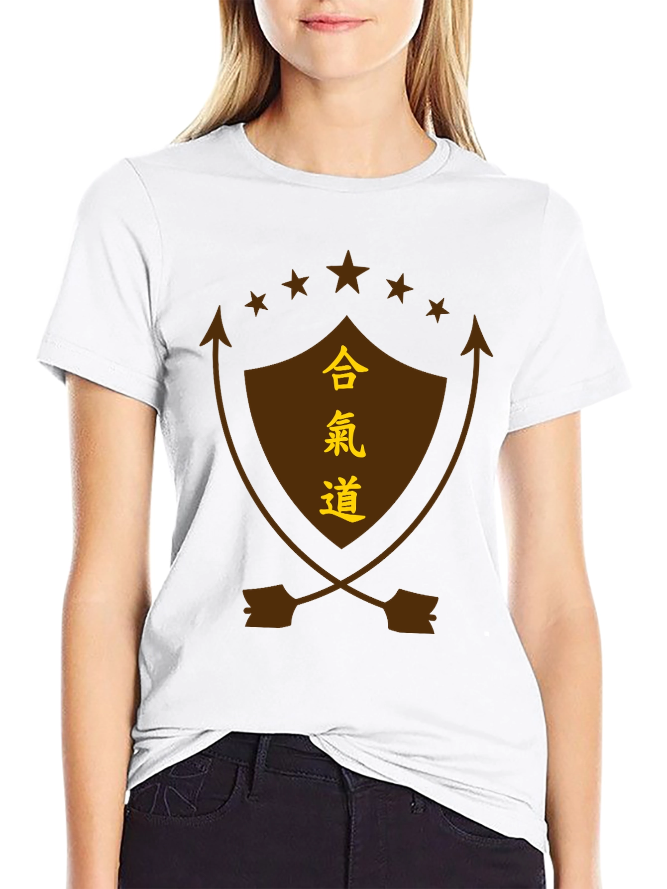 Aikido Shield Graphic Tee - Black