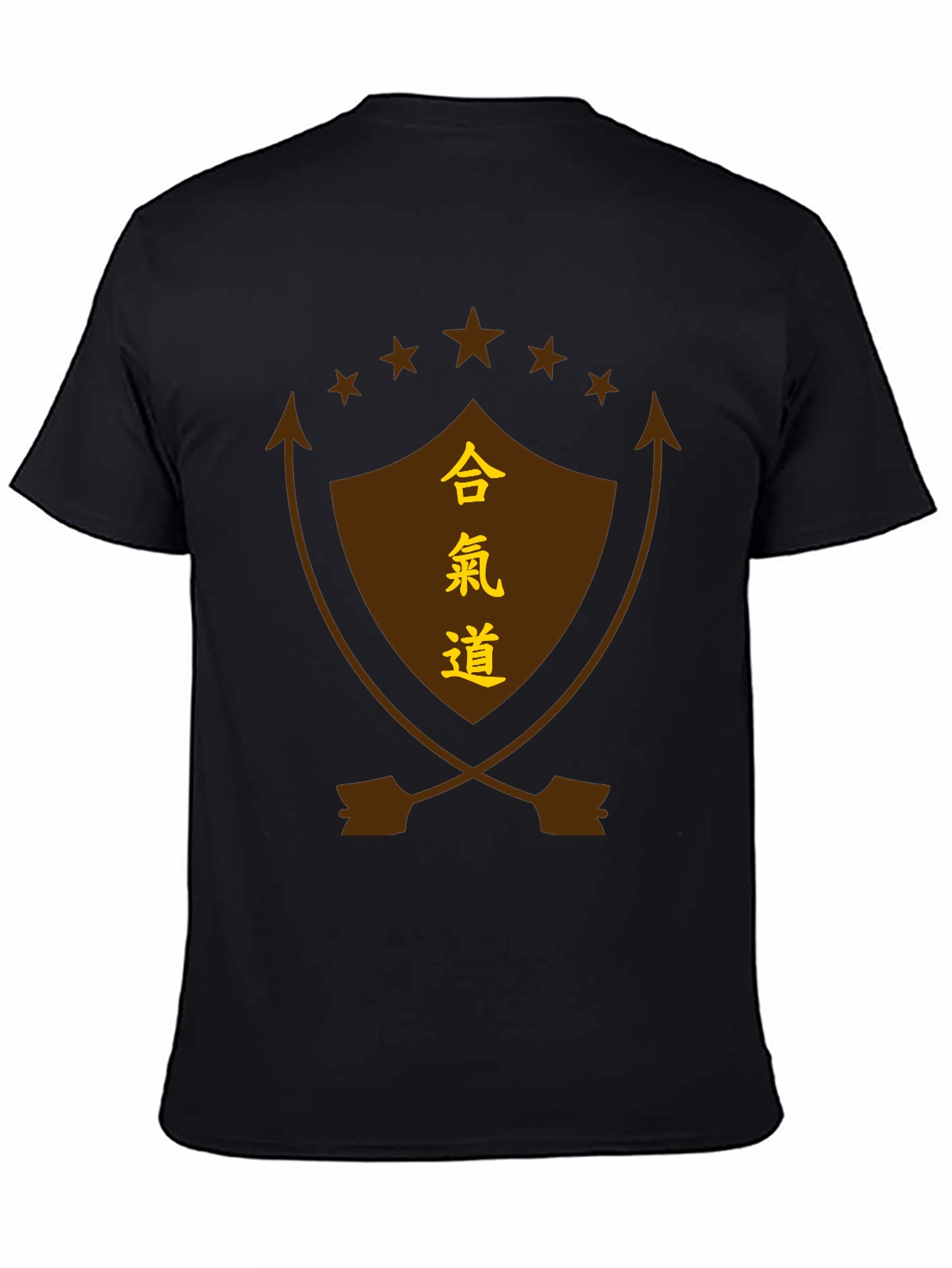 Aikido Shield Graphic Tee - Black