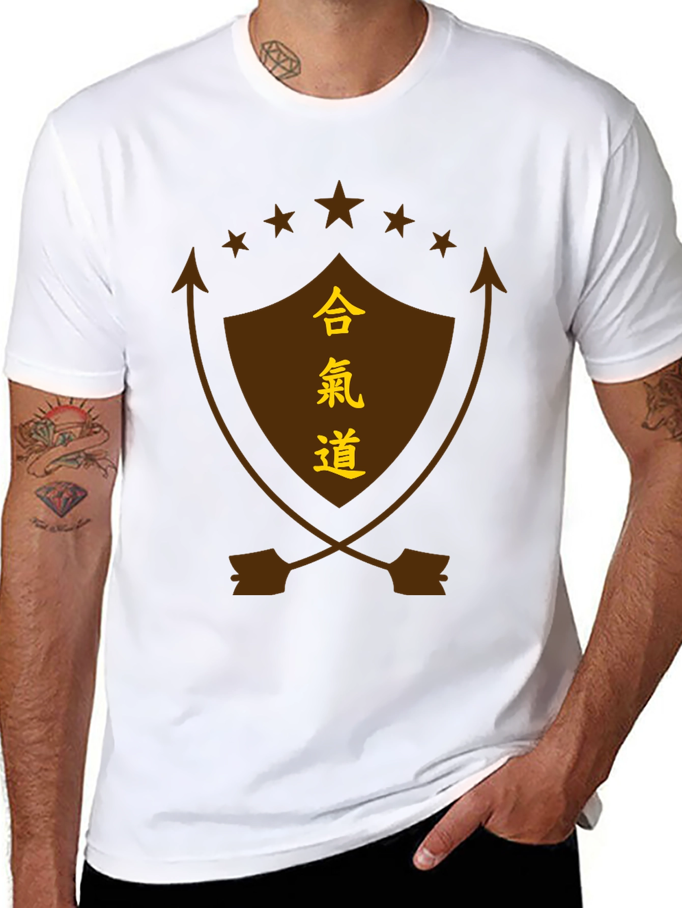 Aikido Shield Graphic Tee - Black