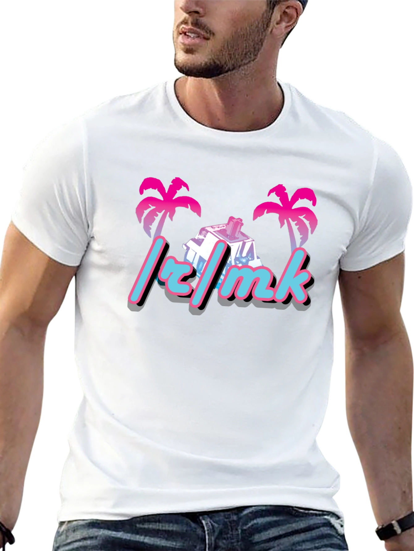 Retro Palm Mechanical Keyboard T-Shirt