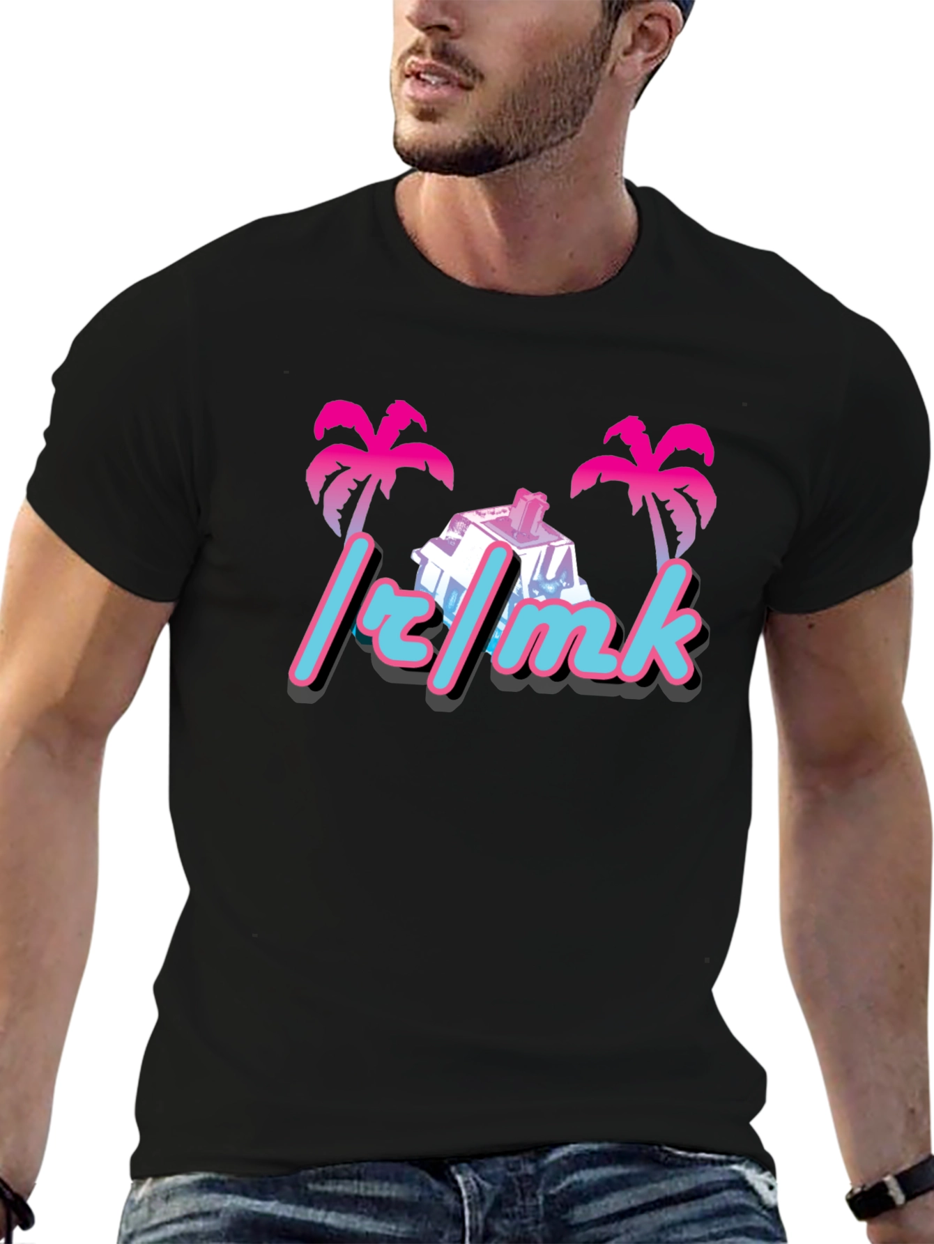 Retro Palm Mechanical Keyboard T-Shirt