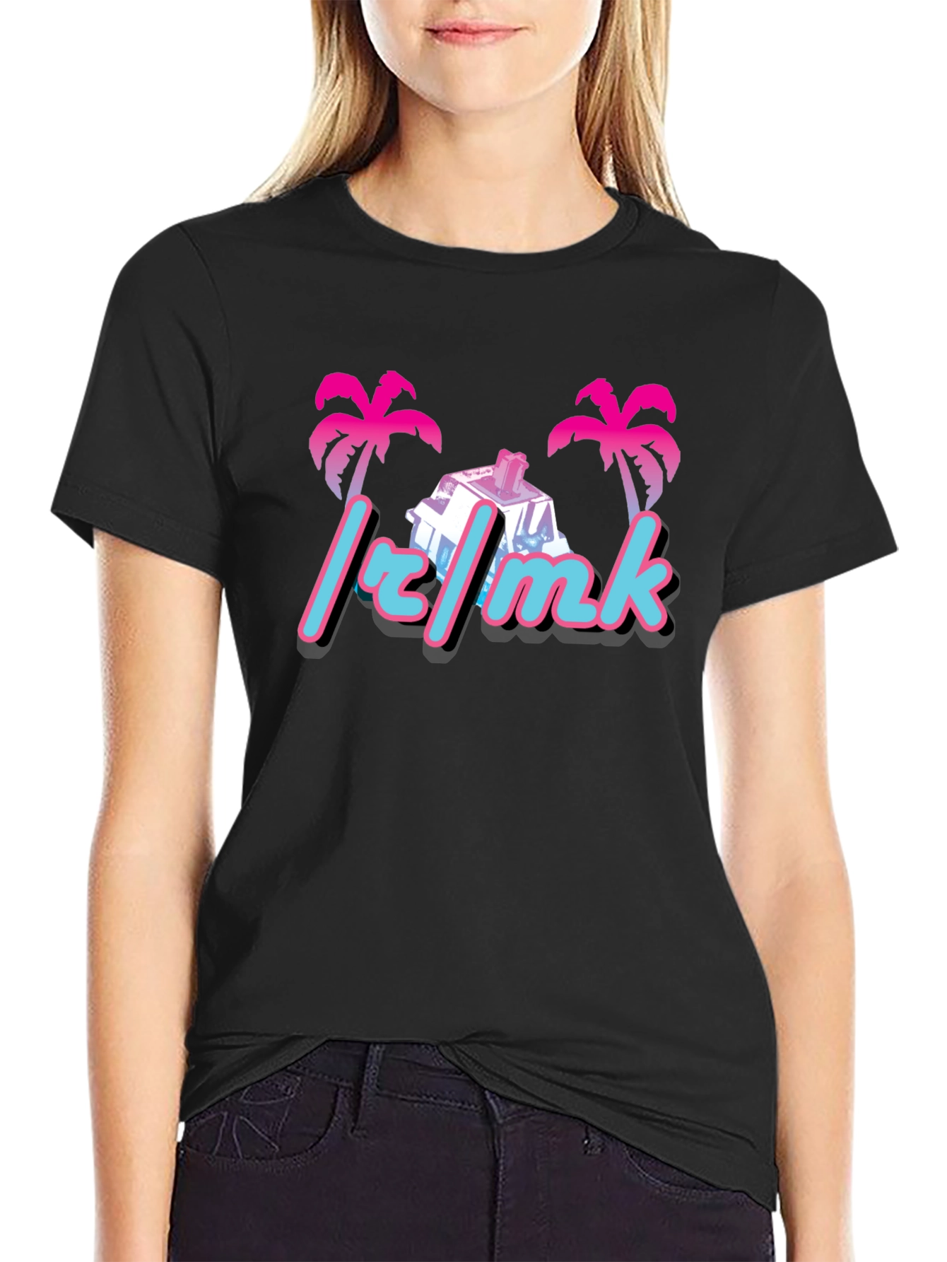 Retro Palm Mechanical Keyboard T-Shirt
