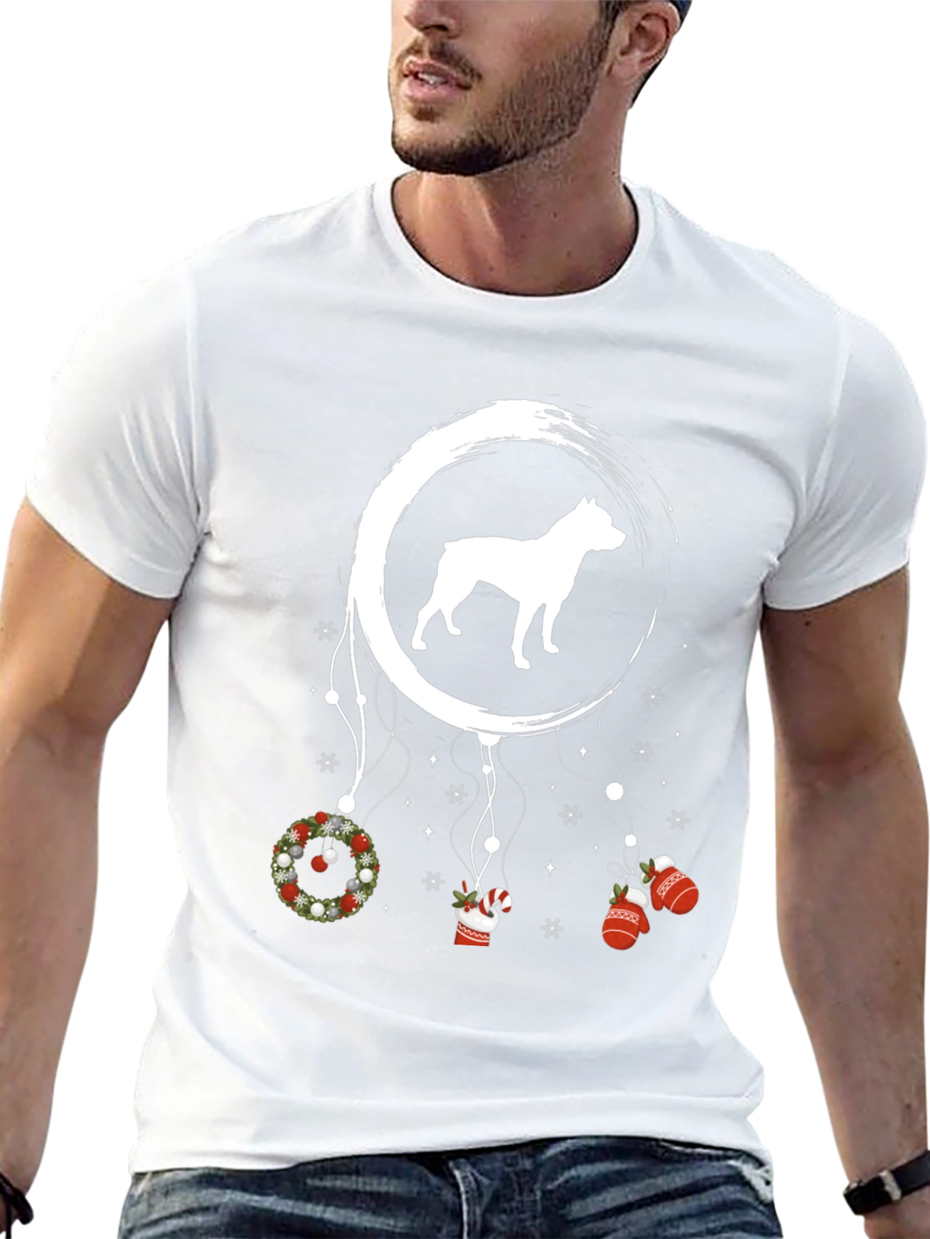 Christmas Dog Dreamcatcher T-Shirt
