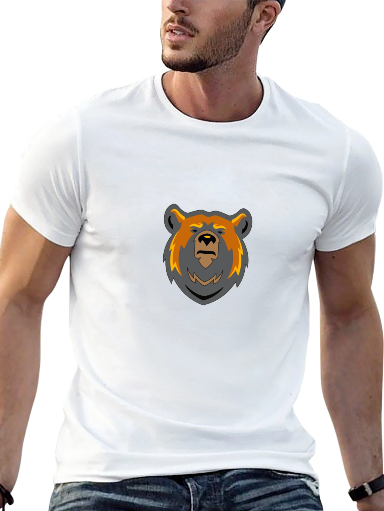 Bear Graphic Black T-Shirt
