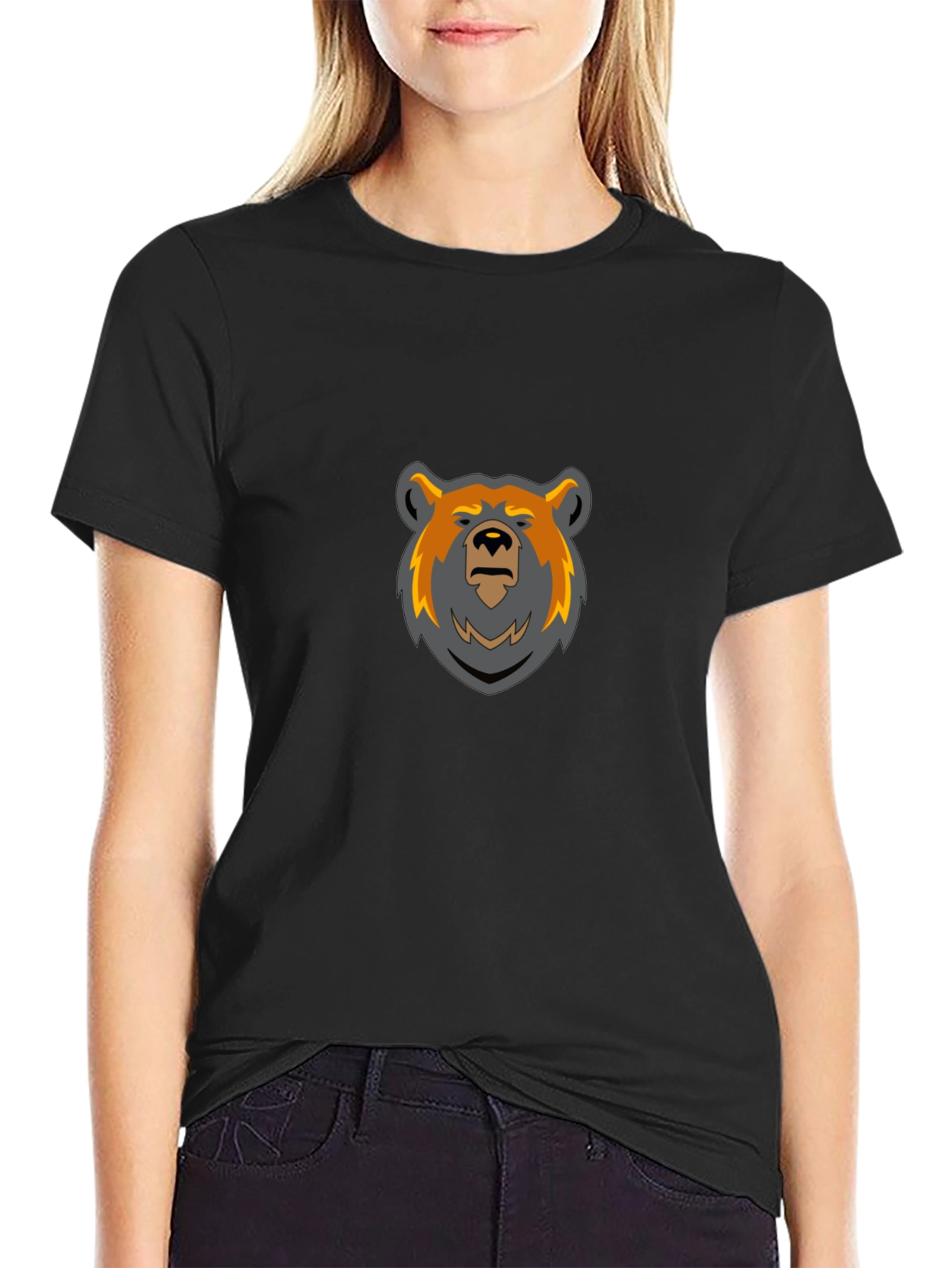 Bear Graphic Black T-Shirt