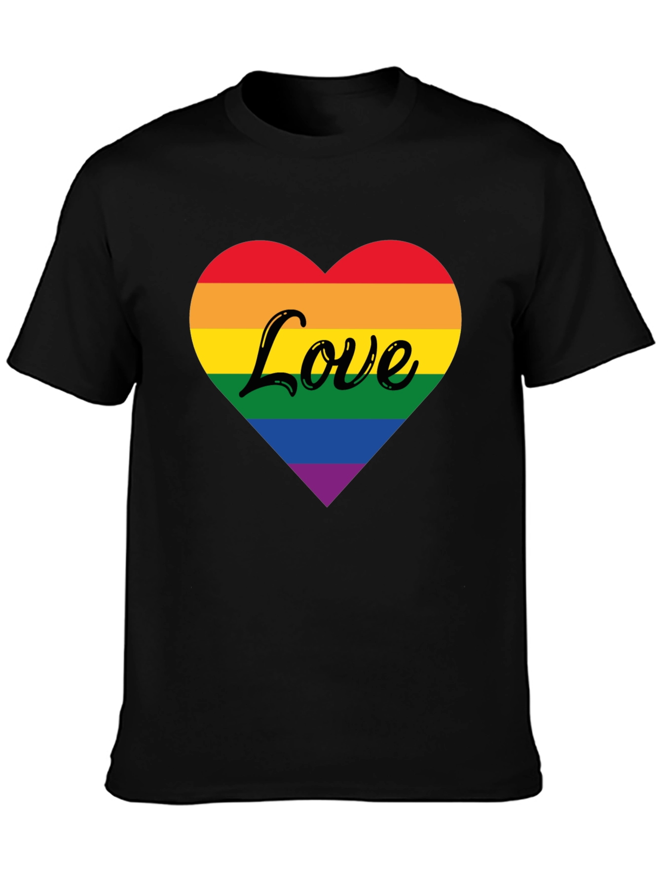 Rainbow Heart Love T-Shirt - Pride Apparel
