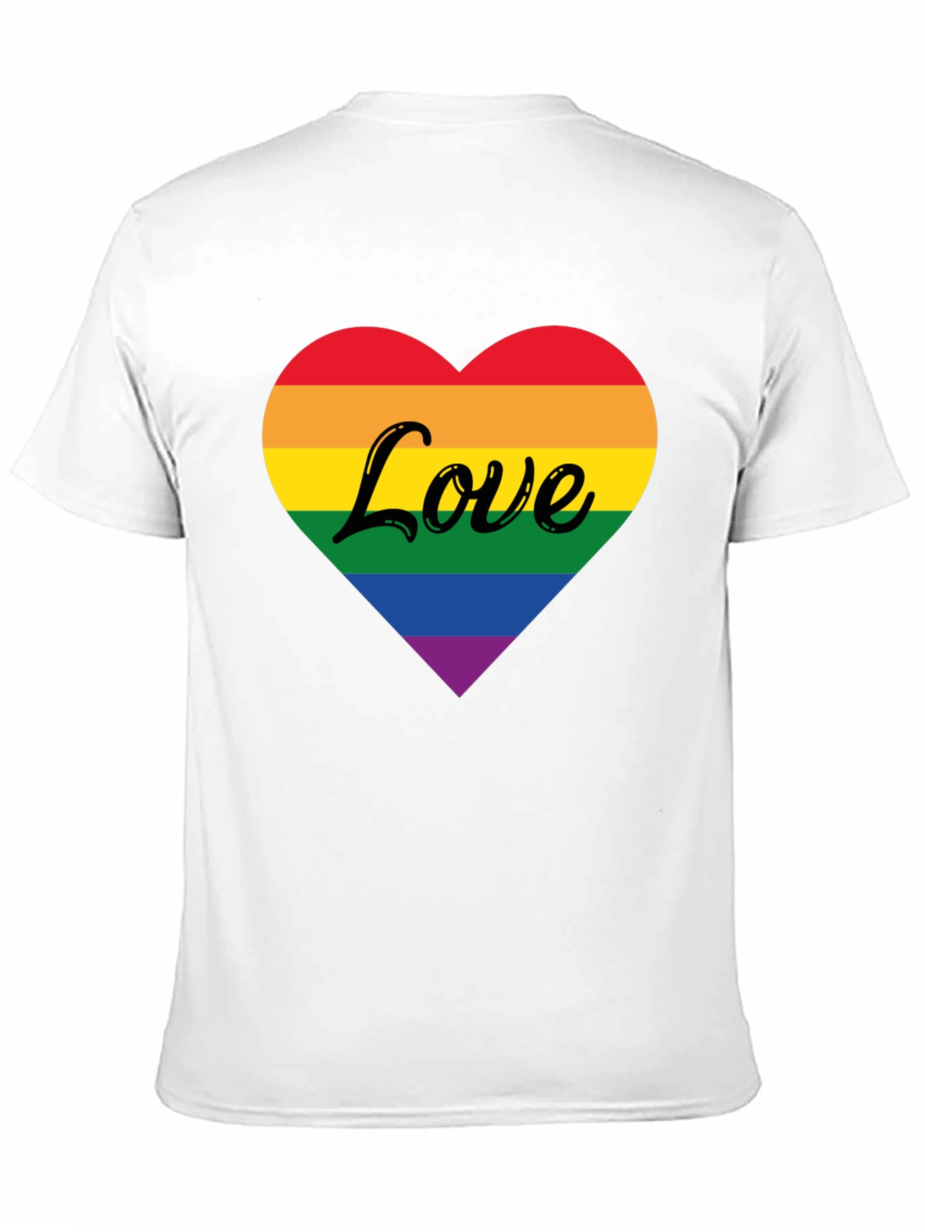 Rainbow Heart Love T-Shirt - Pride Apparel
