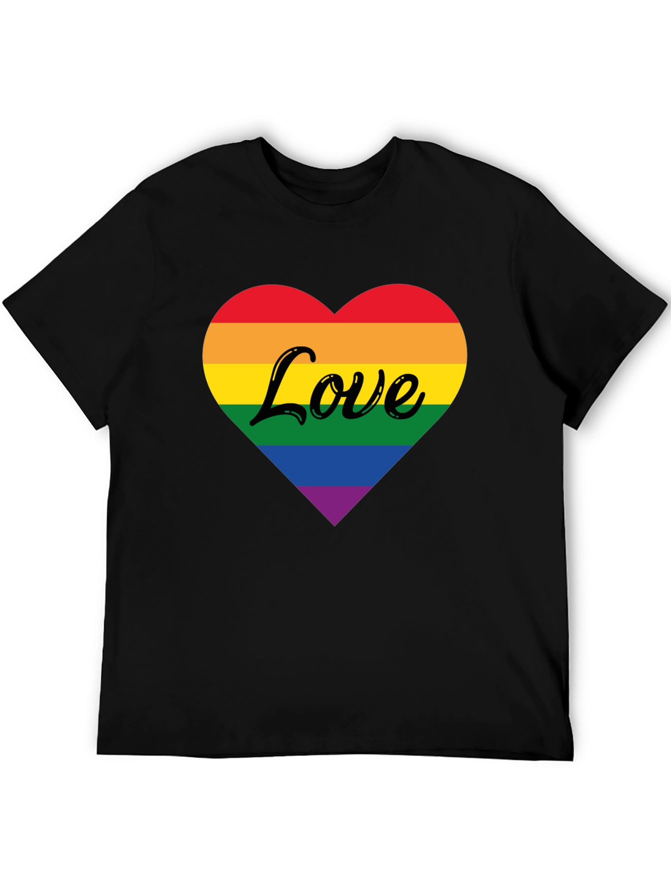 Rainbow Heart Love T-Shirt - Pride Apparel