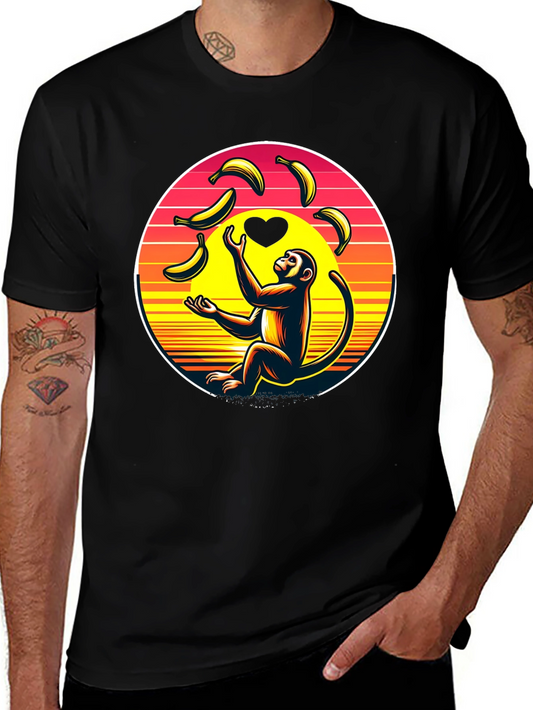 Monkey Banana Juggling Graphic Tee
