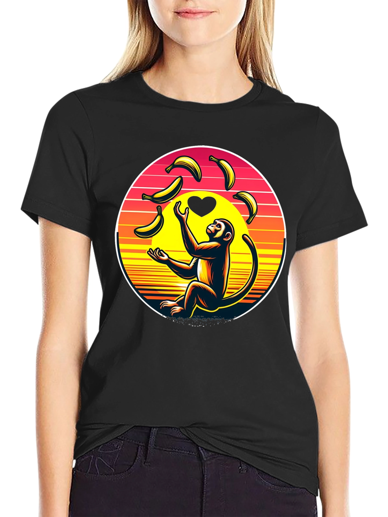 Monkey Banana Juggling Graphic Tee