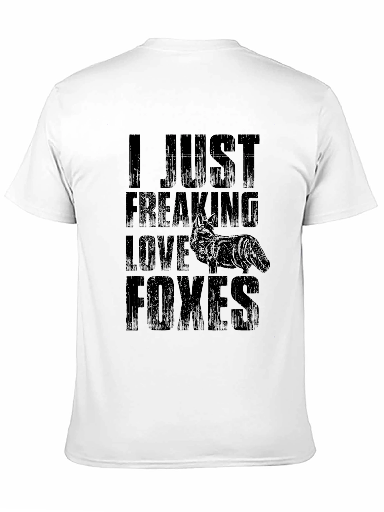 I Love Foxes Graphic Tee - Unisex Black T-Shirt