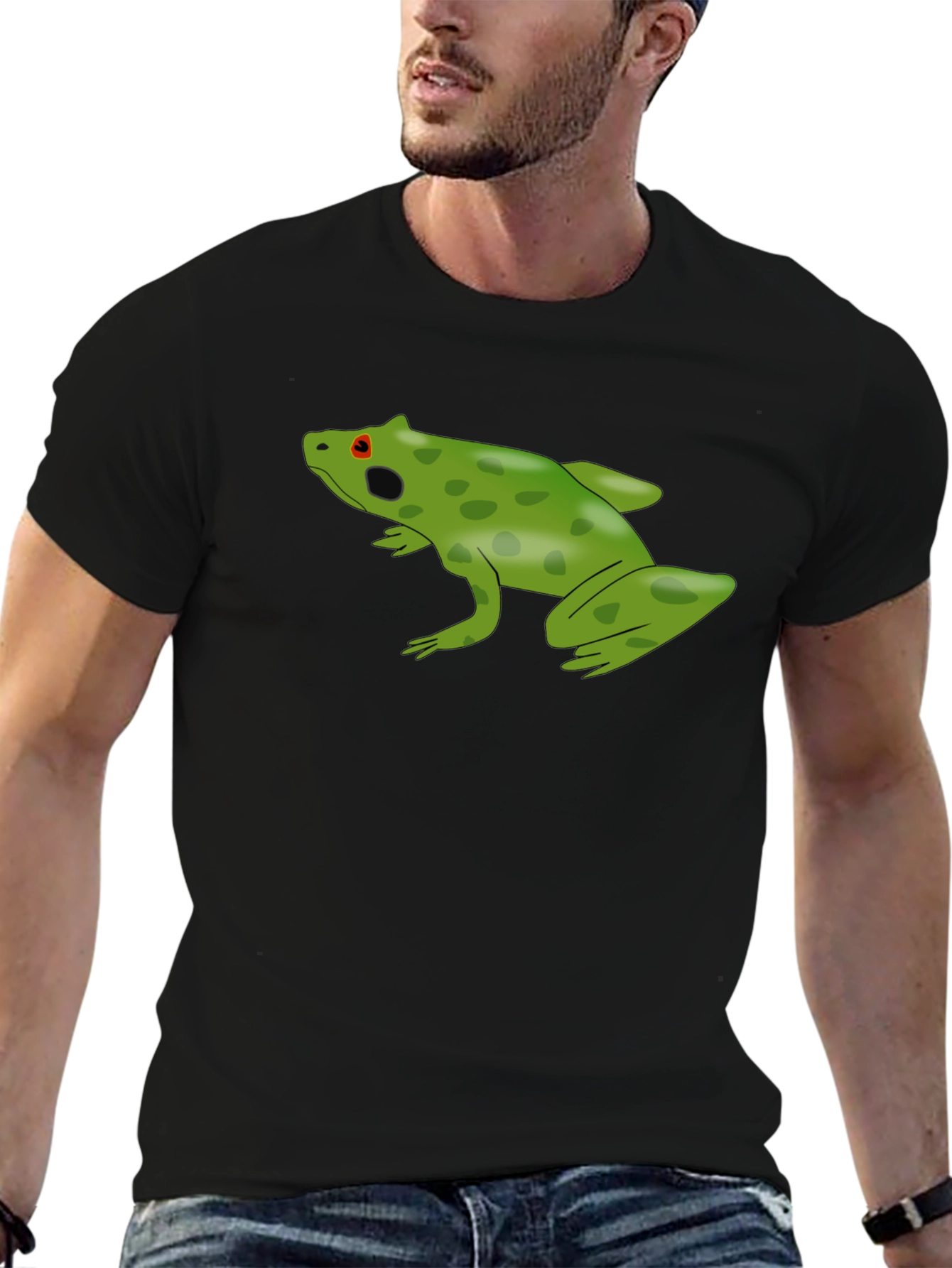 Green Frog Graphic T-Shirt - Casual Cool