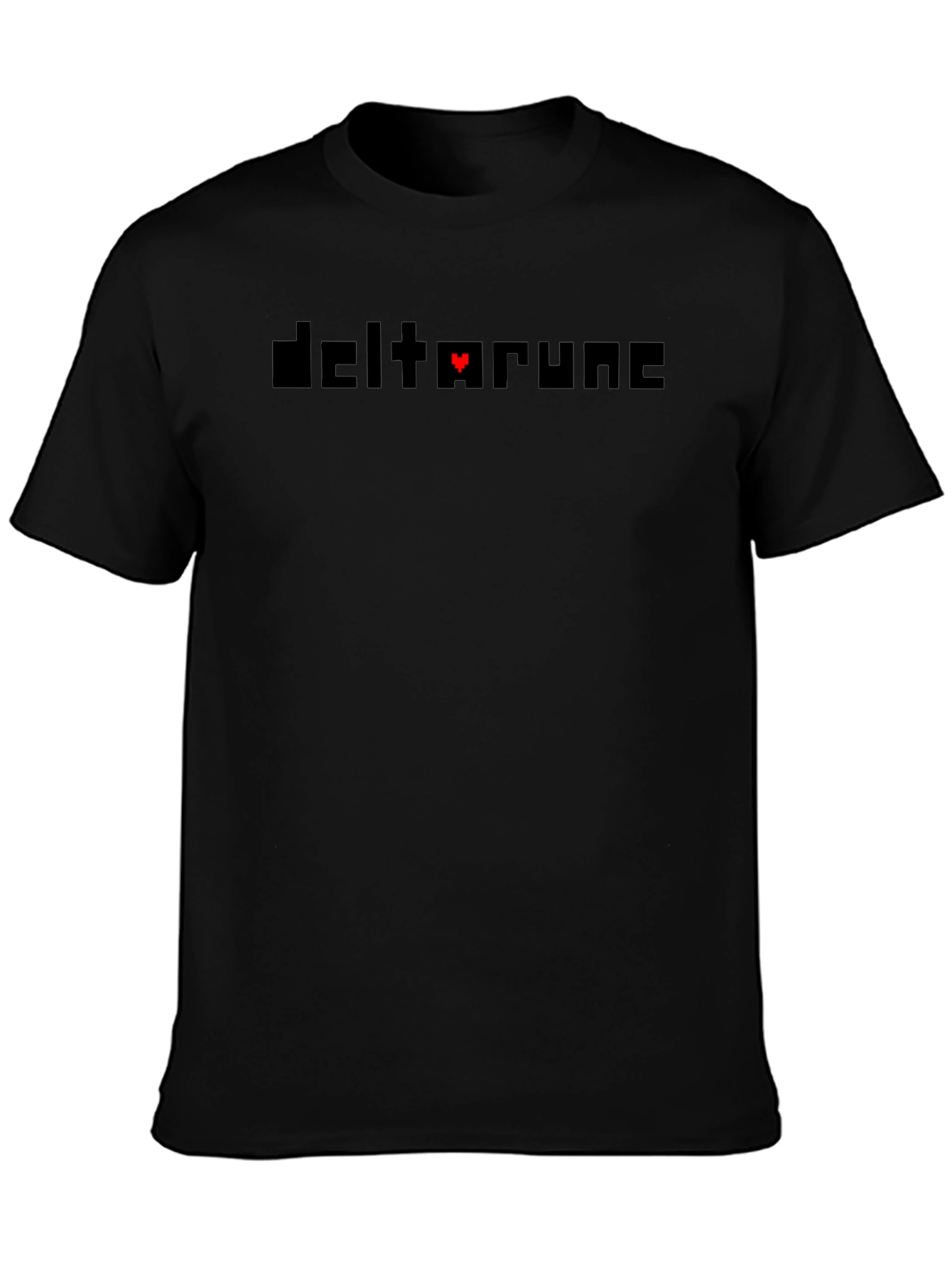 Deltarune Black T-Shirt - Heart Pixel Design