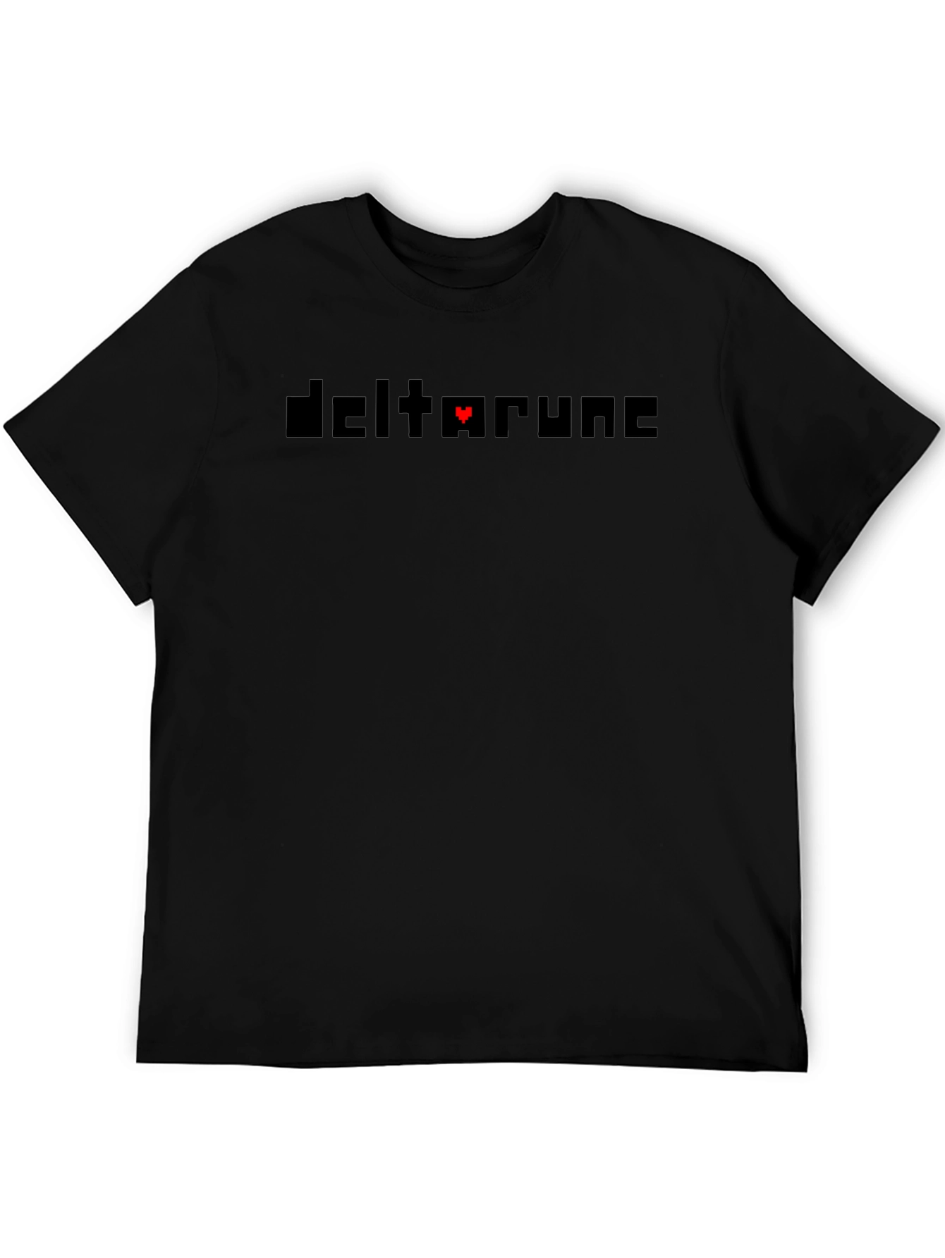 Deltarune Black T-Shirt - Heart Pixel Design