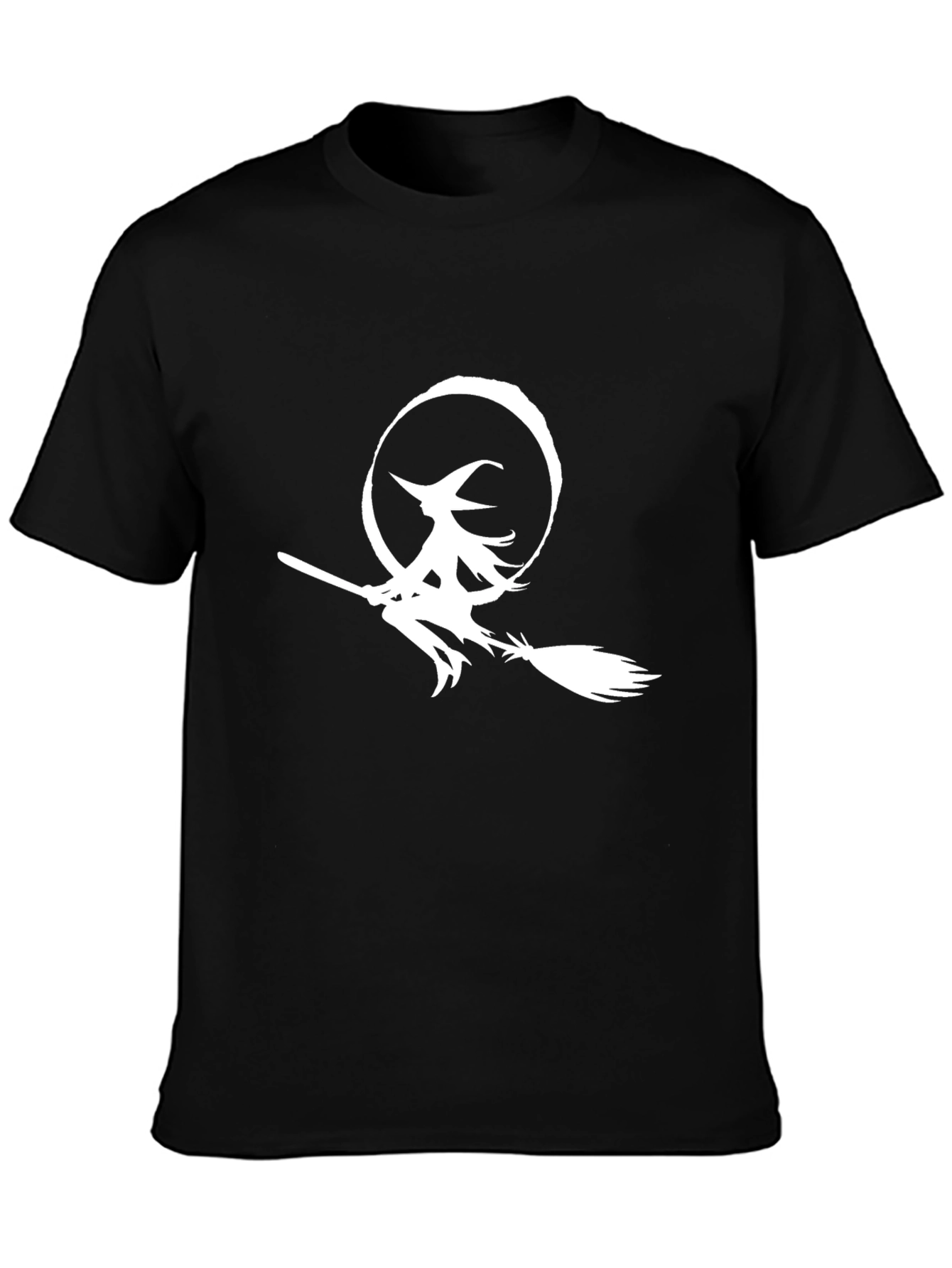 Witch on Broomstick Graphic Tee - Halloween Ready