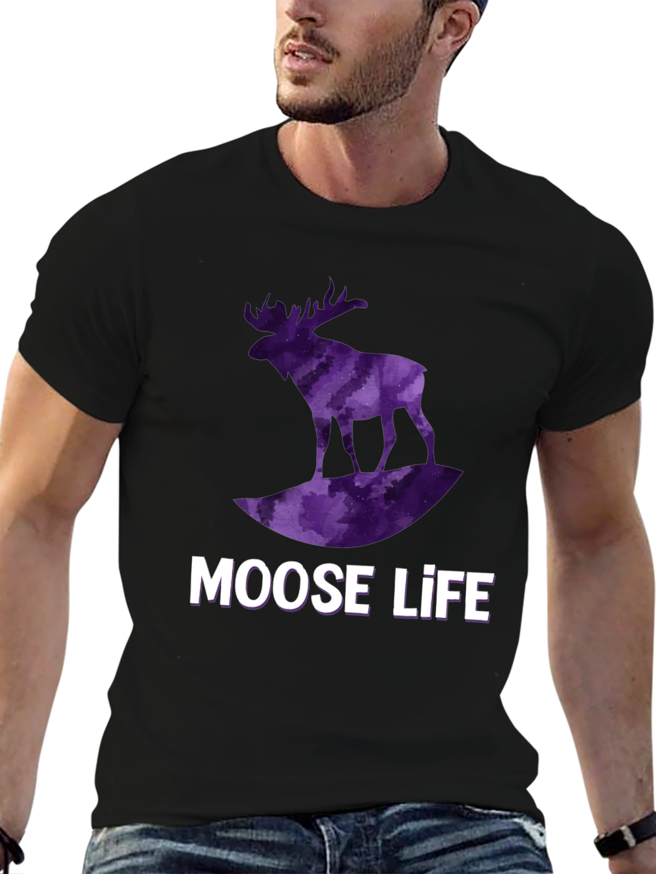 Moose Life Black T-Shirt
