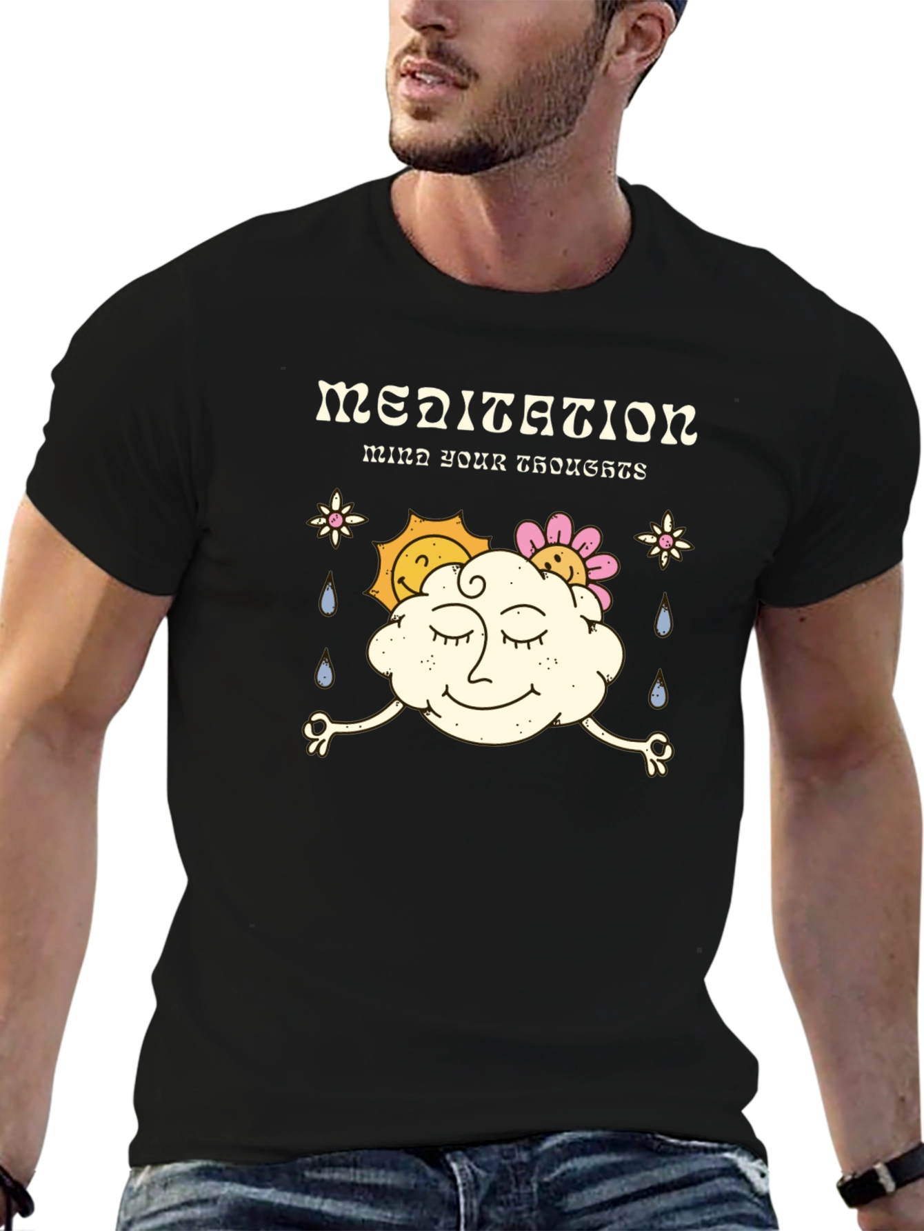 Mindful Meditation T-Shirt - Relax Your Thoughts