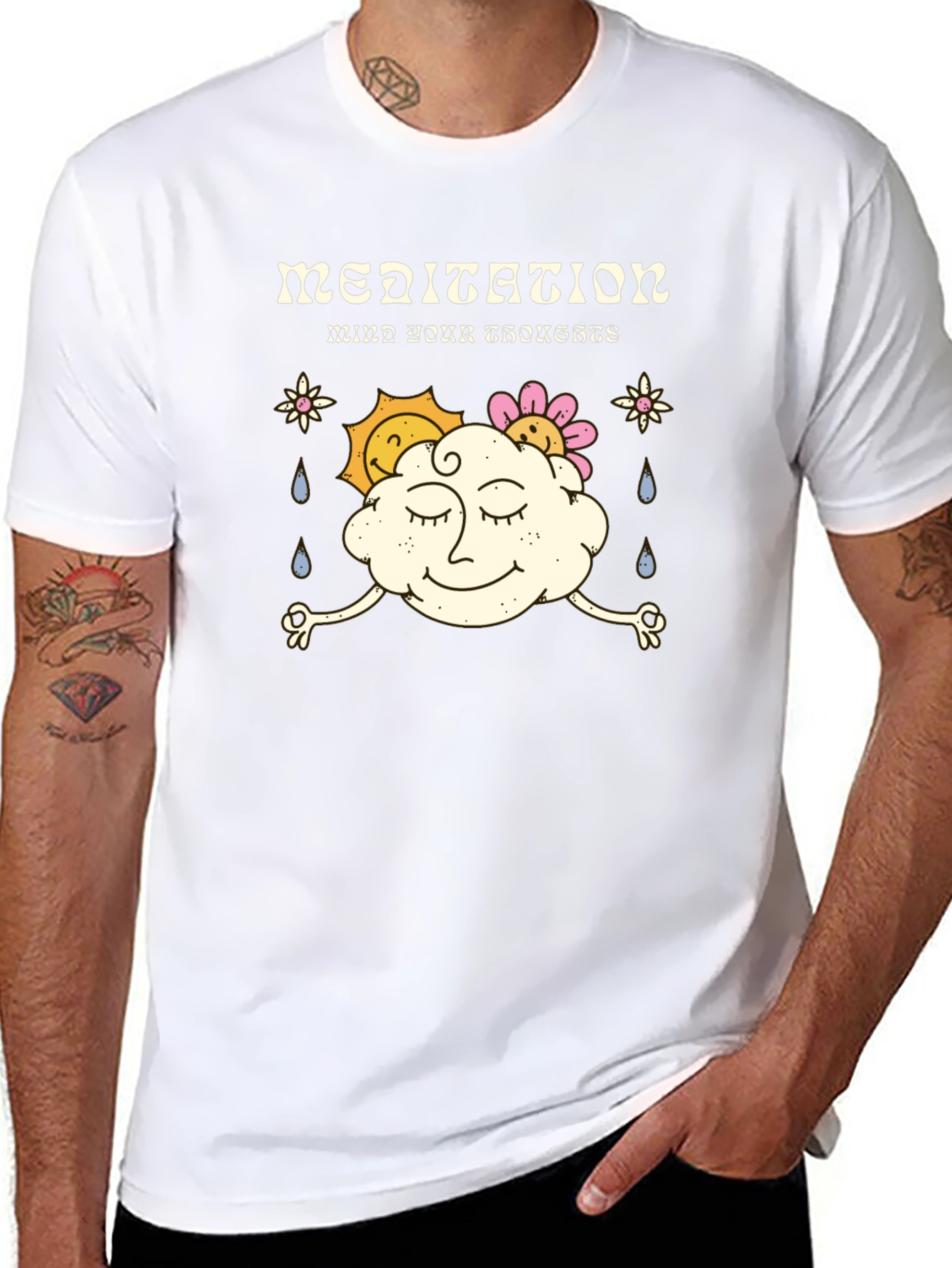 Mindful Meditation T-Shirt - Relax Your Thoughts