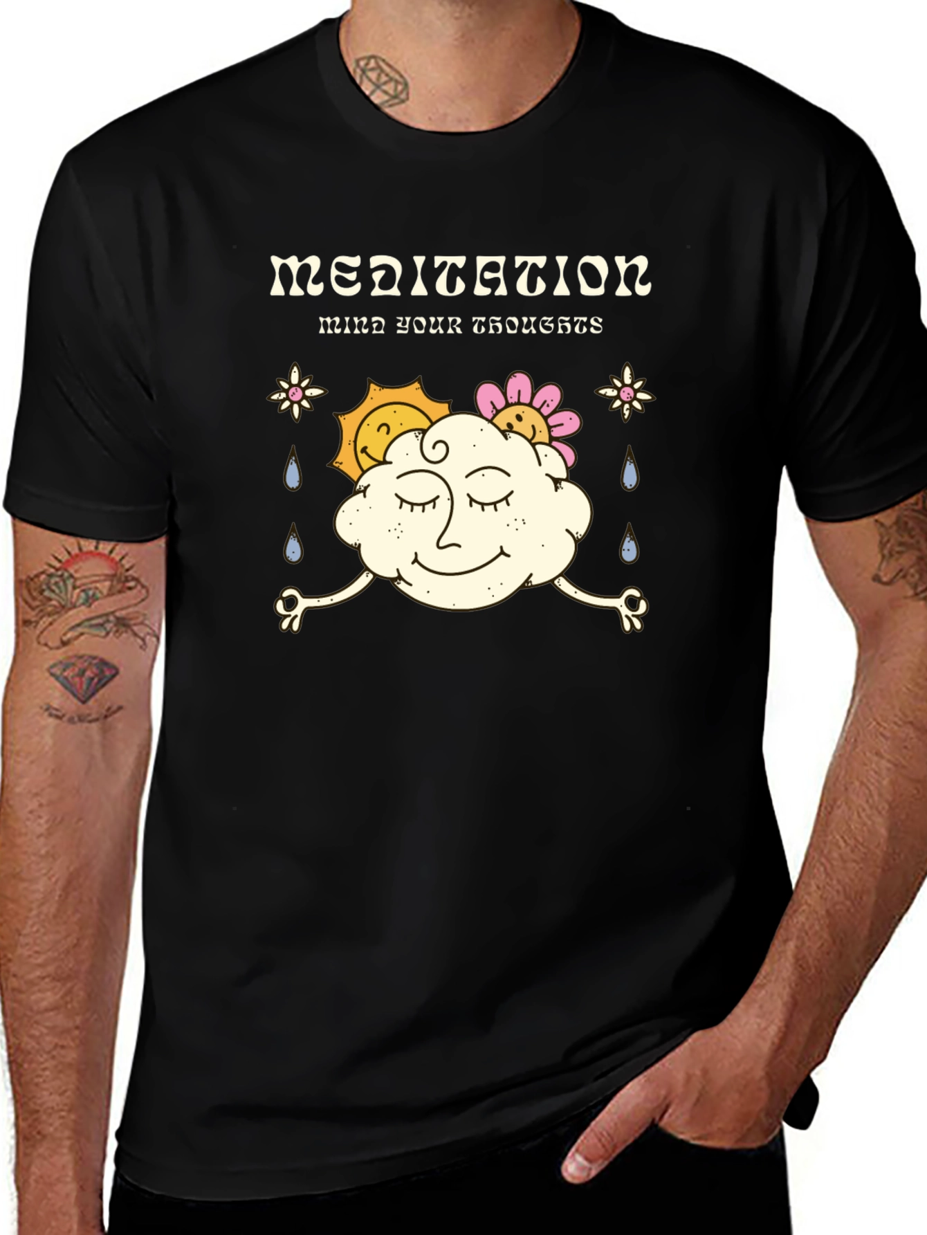 Mindful Meditation T-Shirt - Relax Your Thoughts