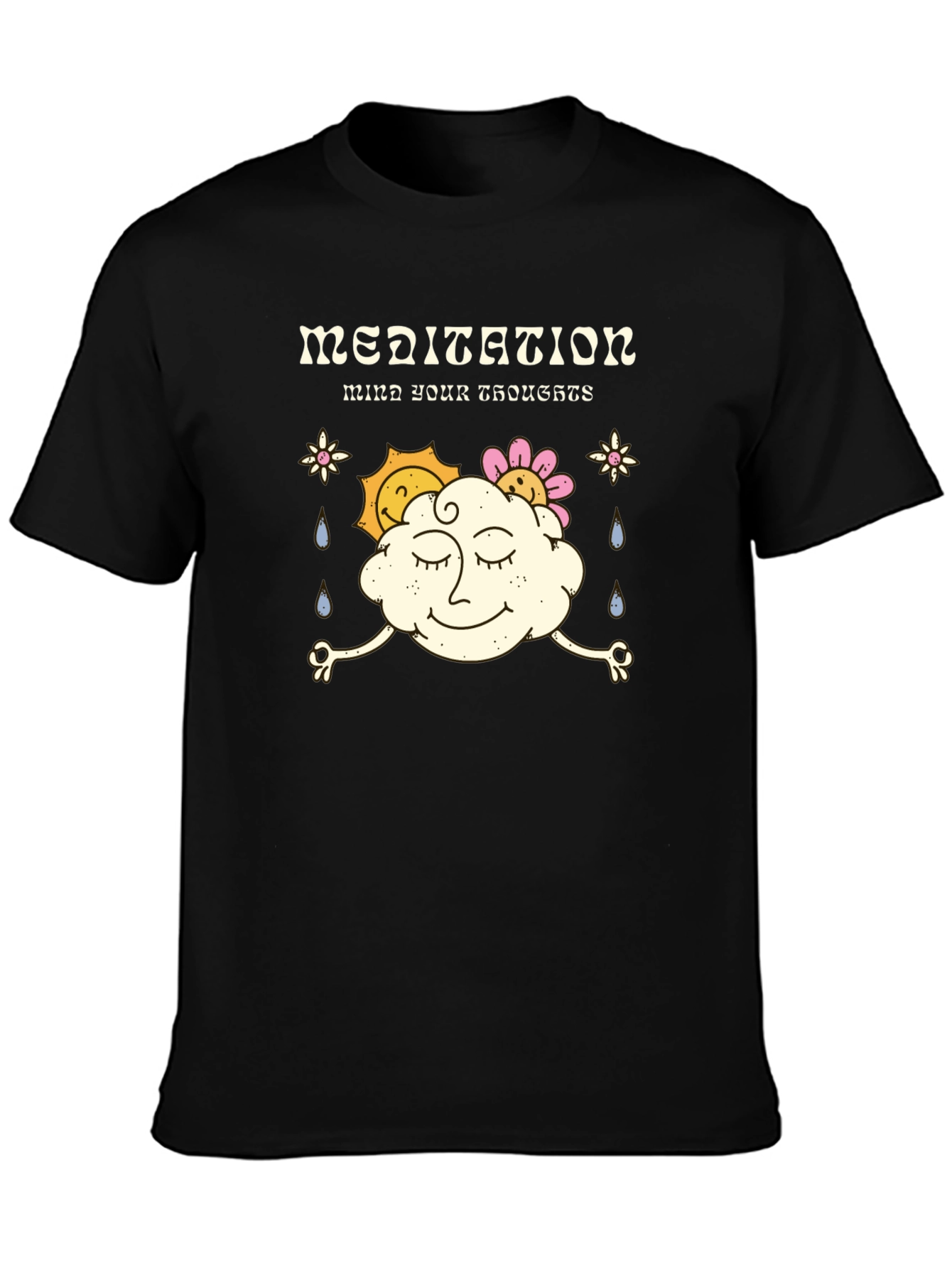 Mindful Meditation T-Shirt - Relax Your Thoughts