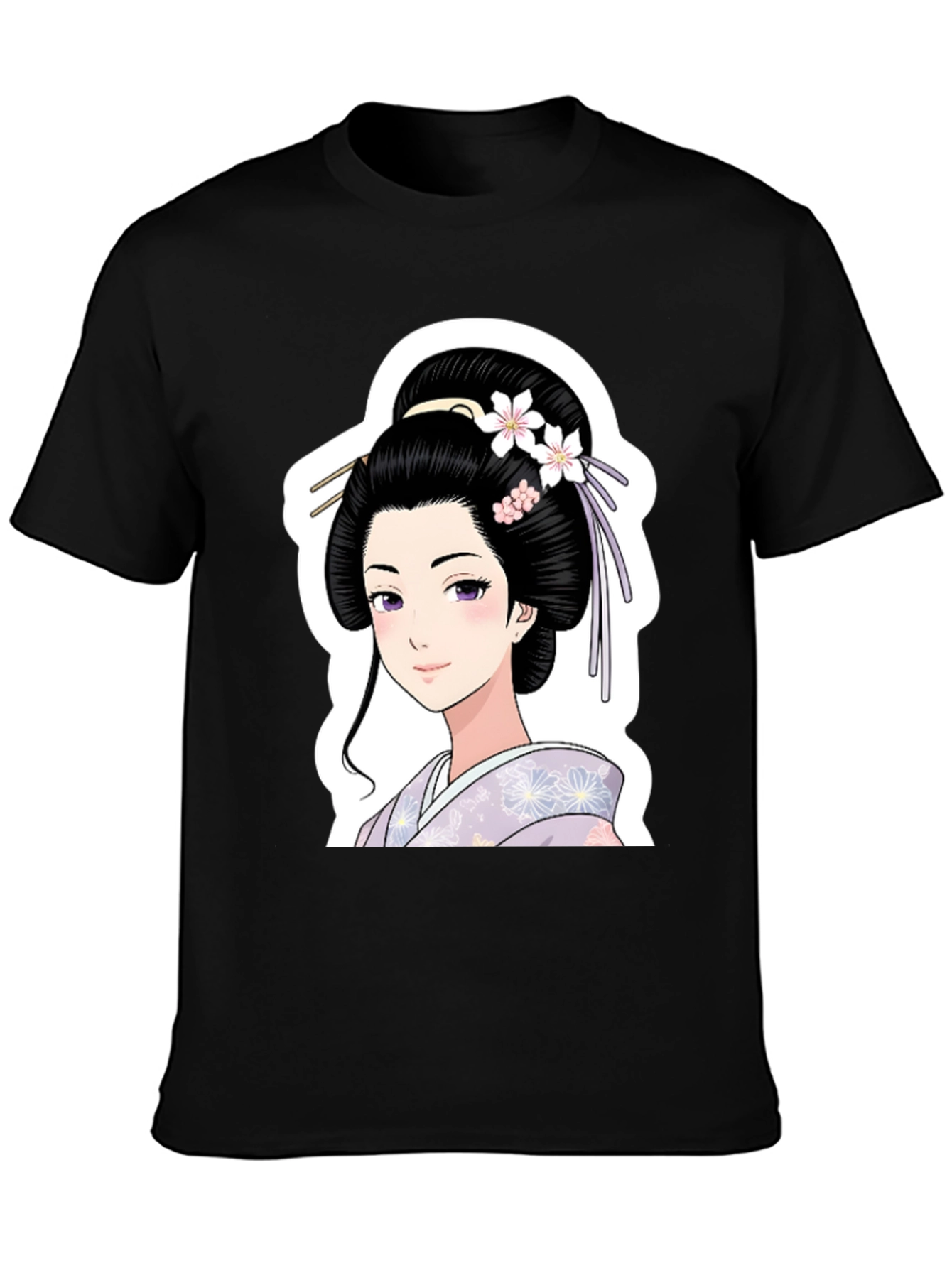 Geisha Graphic Black T-Shirt