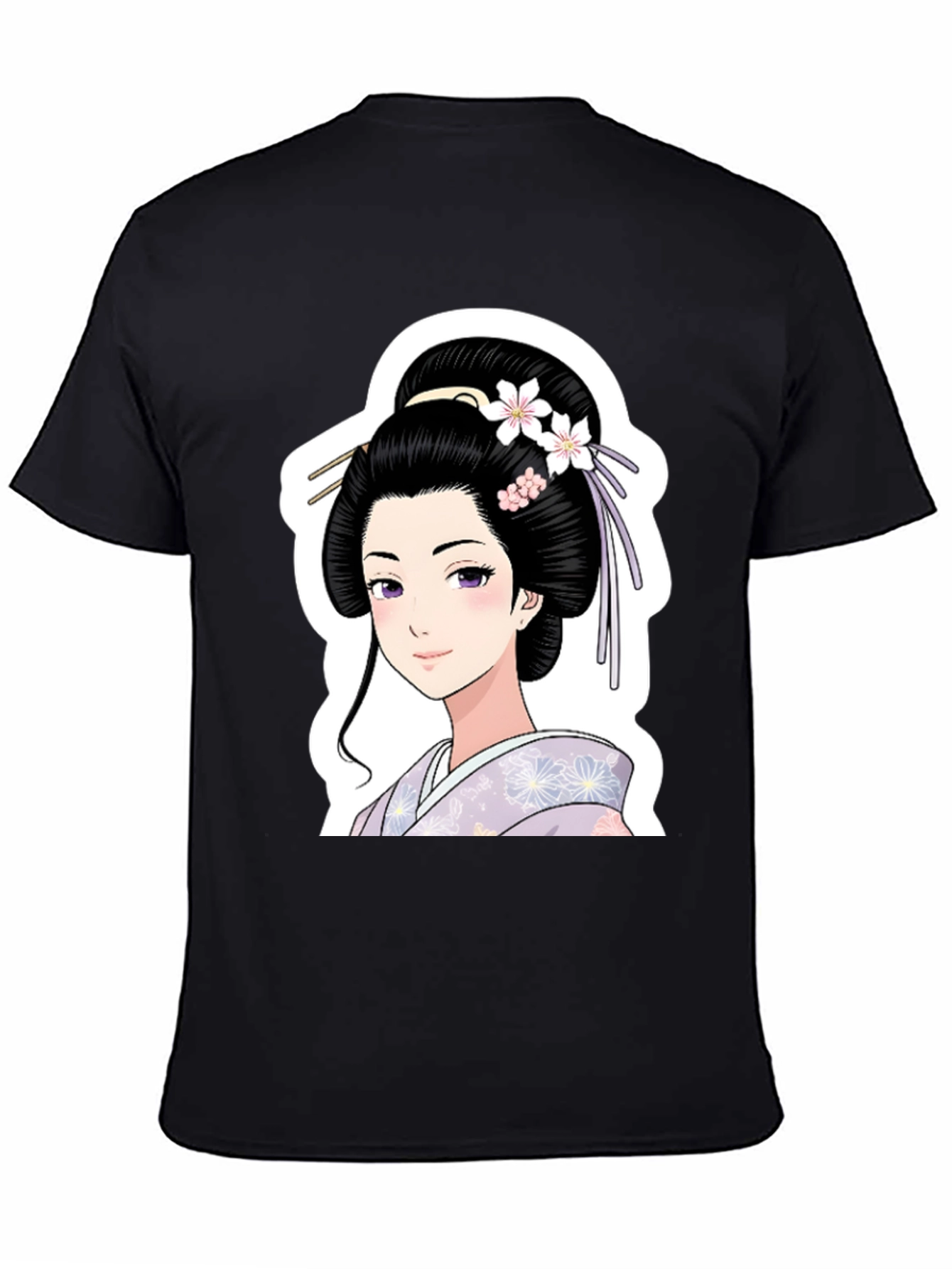 Geisha Graphic Black T-Shirt