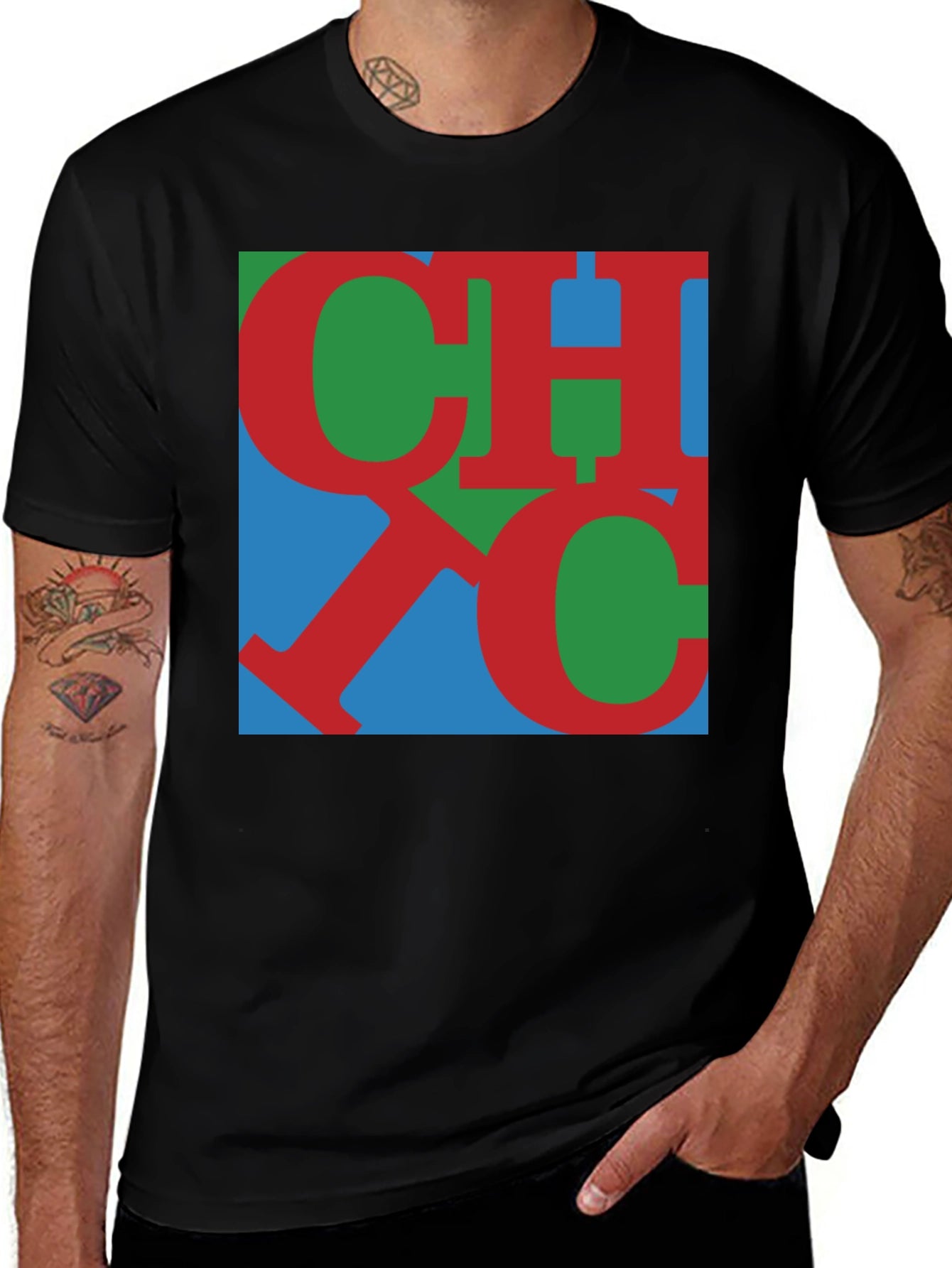 Bold Graphic Tee - CHOC Letter Design