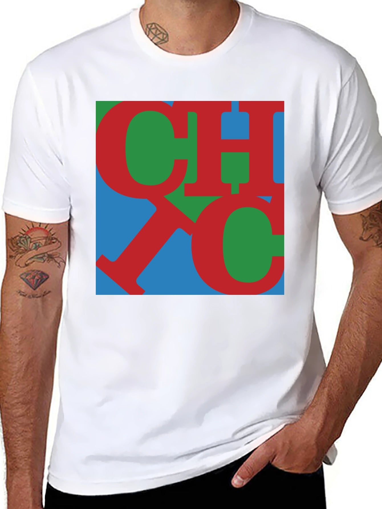 Bold Graphic Tee - CHOC Letter Design