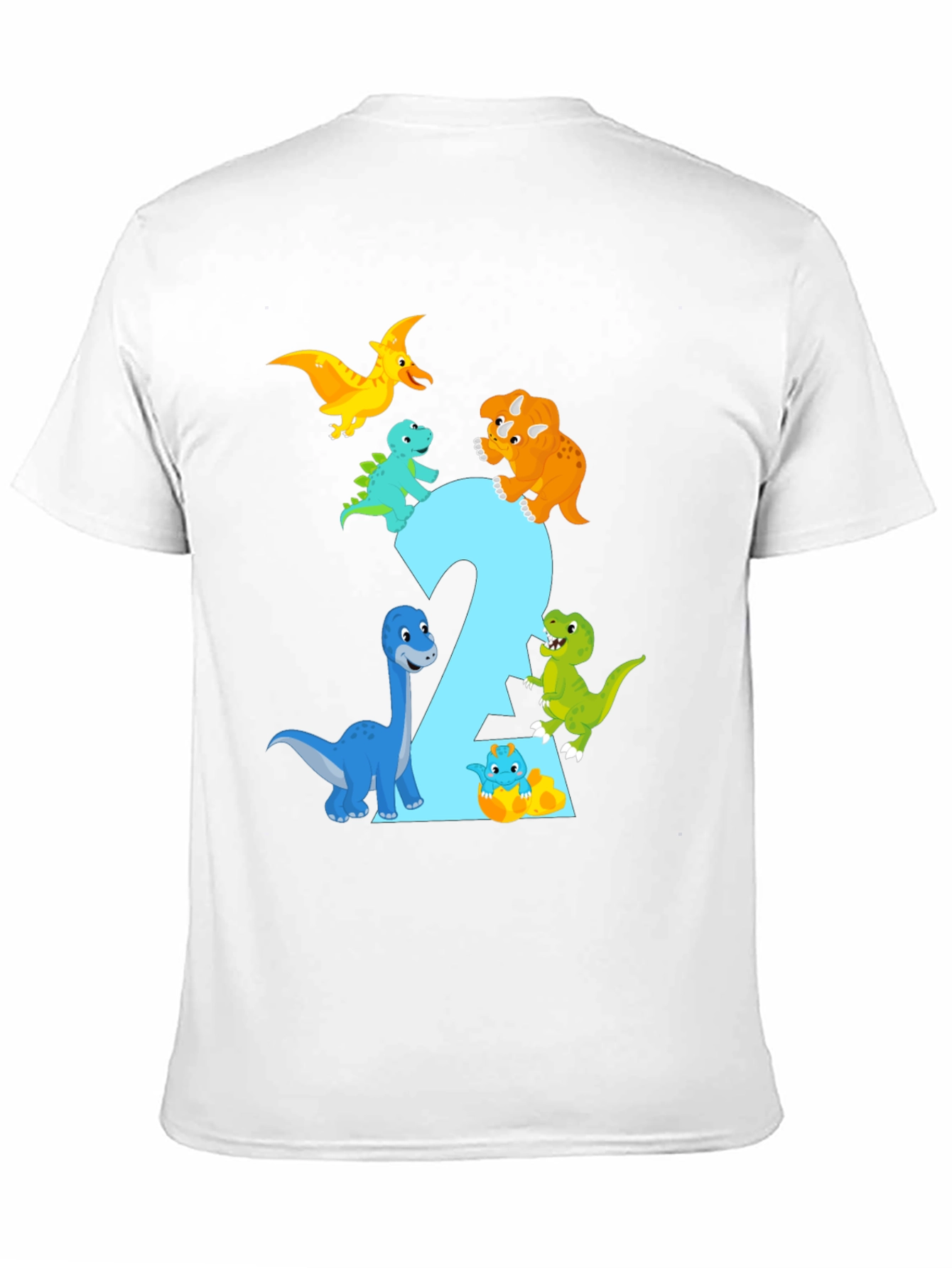 Dinosaur Birthday T-Shirt - Age 2