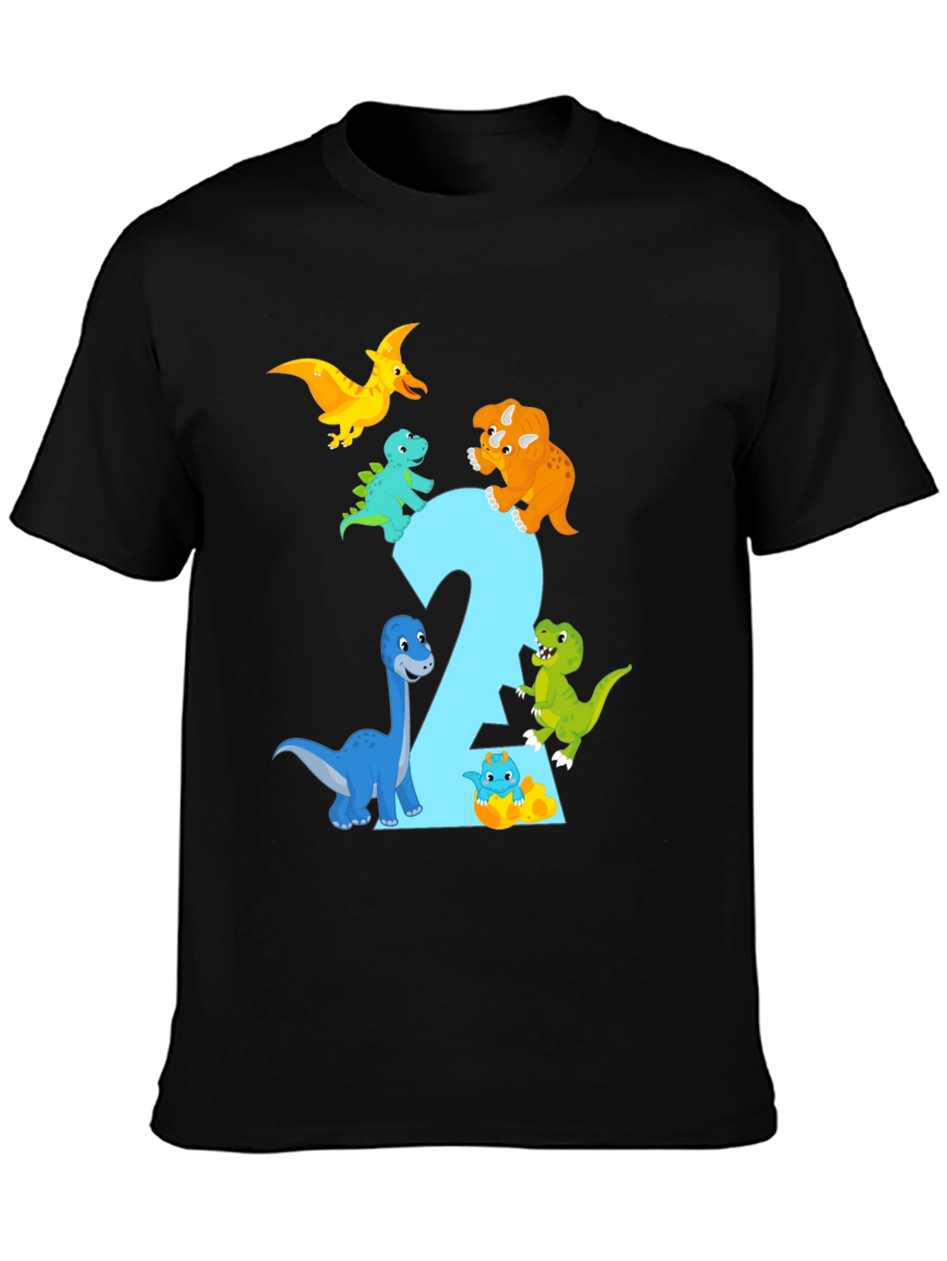Dinosaur Birthday T-Shirt - Age 2
