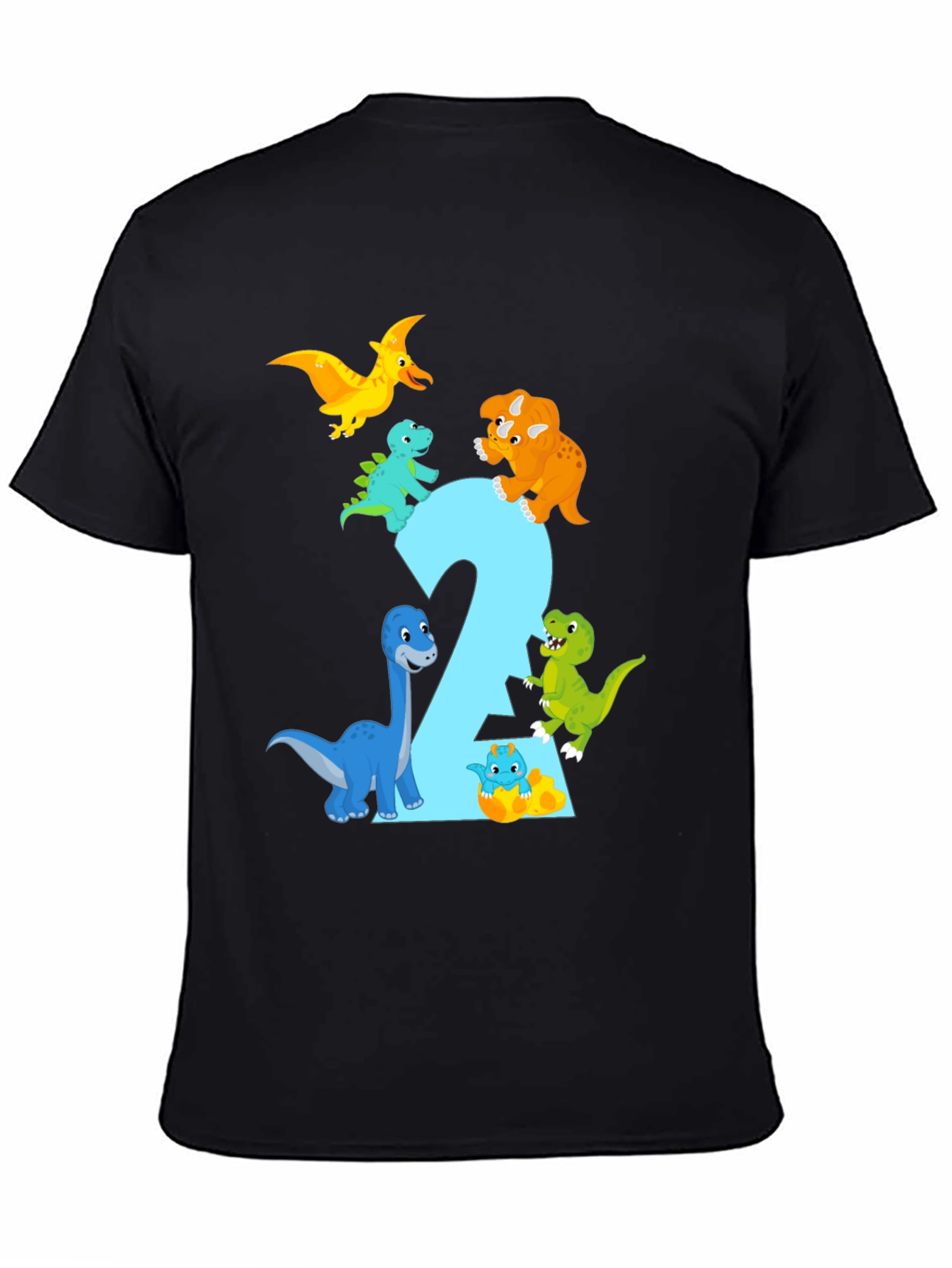 Dinosaur Birthday T-Shirt - Age 2