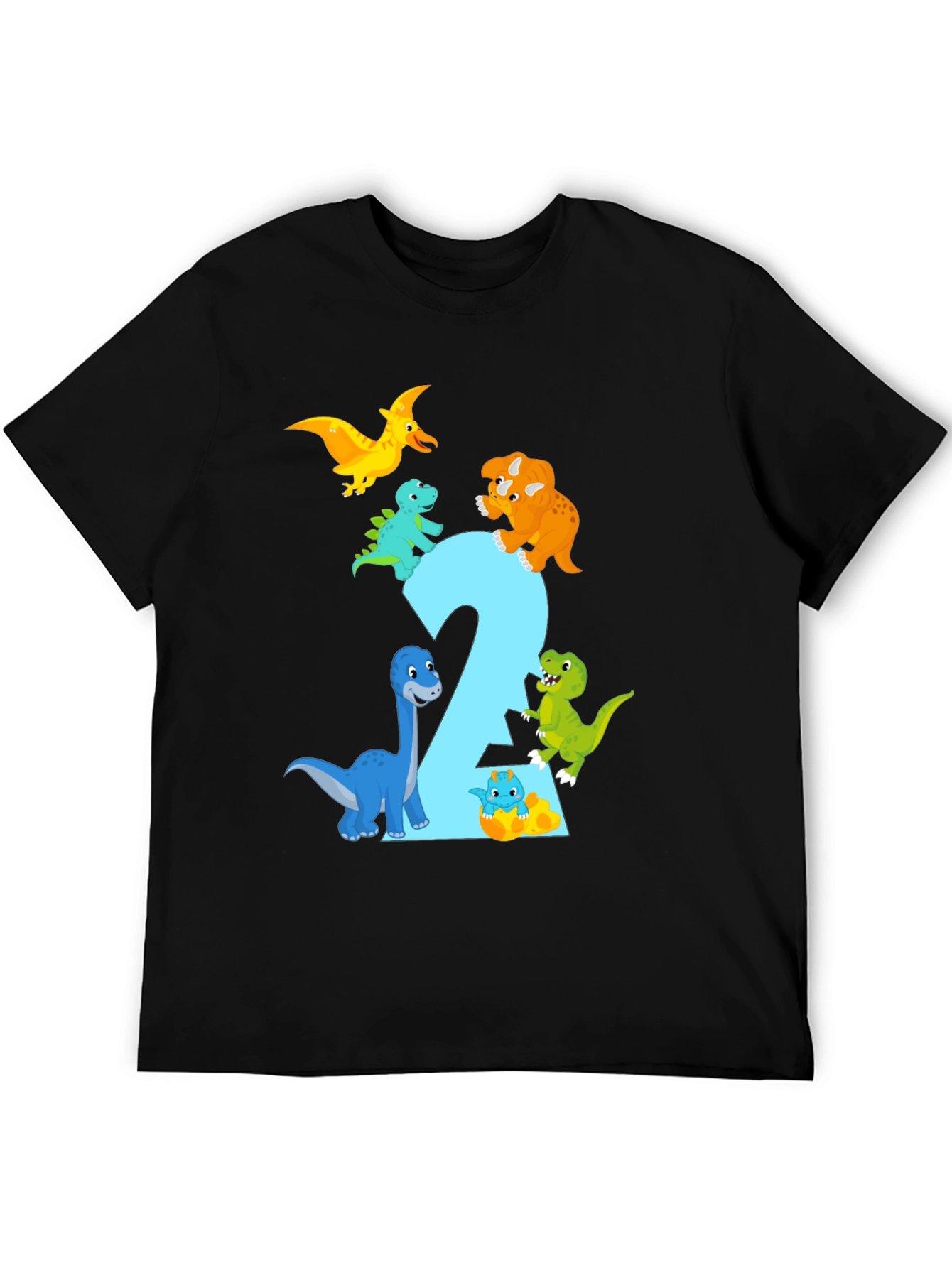 Dinosaur Birthday T-Shirt - Age 2
