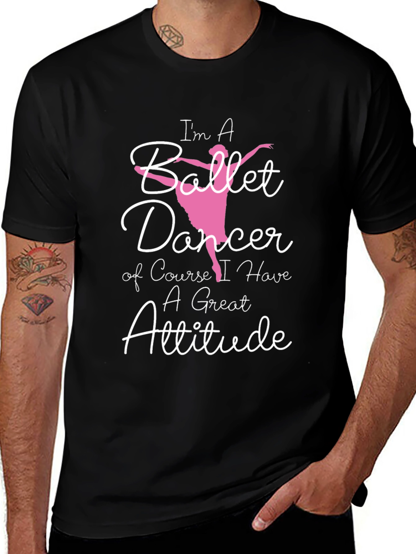 Ballet Dancer Attitude Graphic T-Shirt