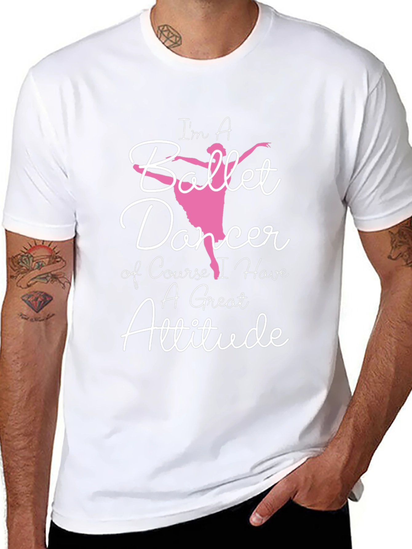 Ballet Dancer Attitude Graphic T-Shirt