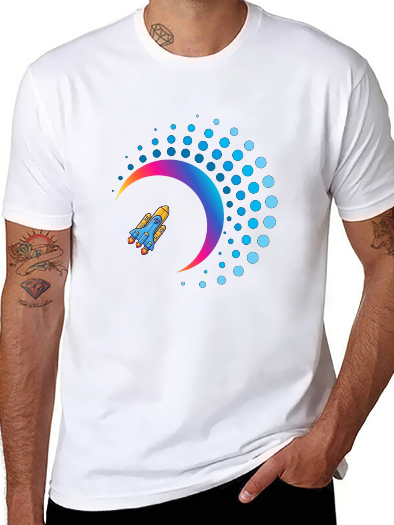 Rocket Crescent T-Shirt - Space Dreams!