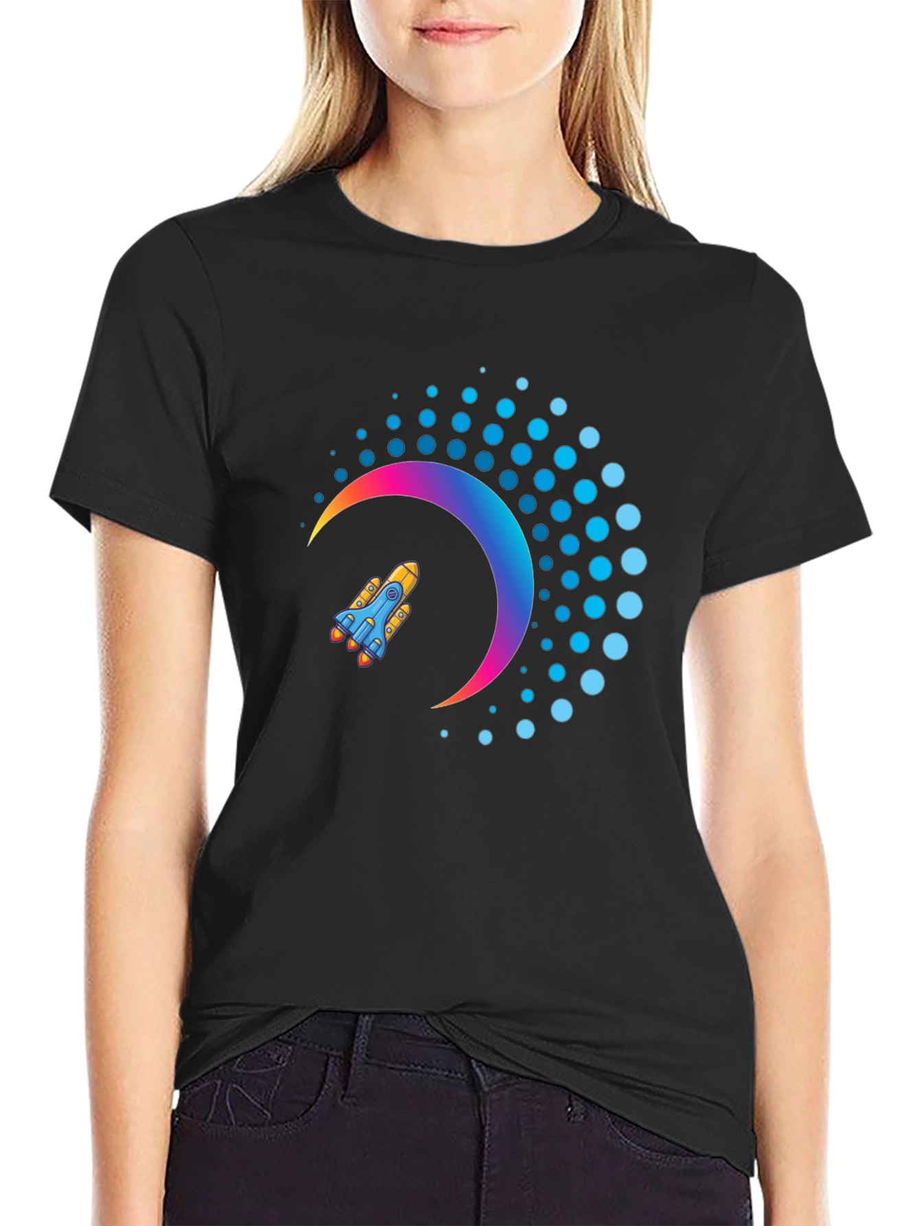 Rocket Crescent T-Shirt - Space Dreams!