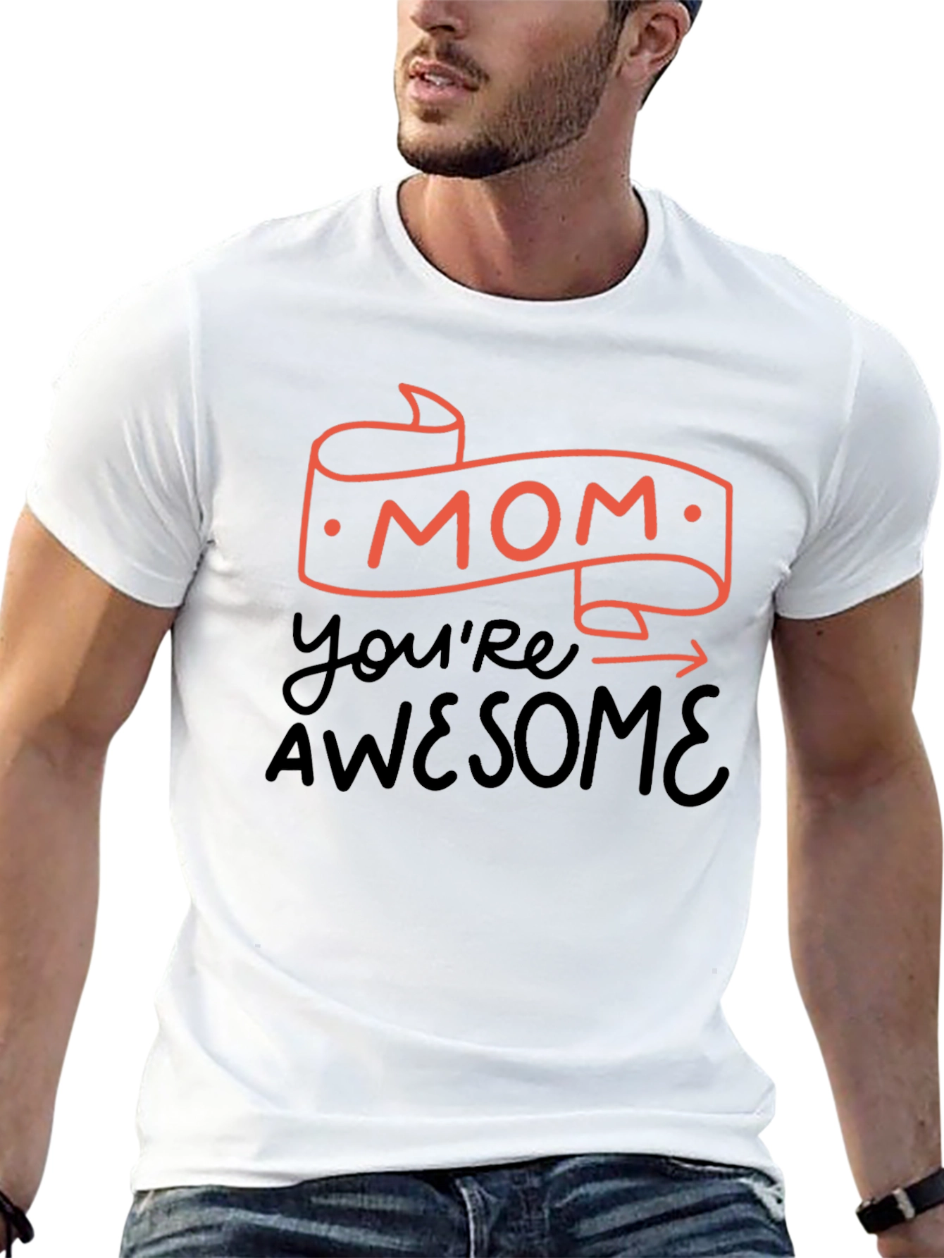 Mom Youre Awesome Black T-Shirt