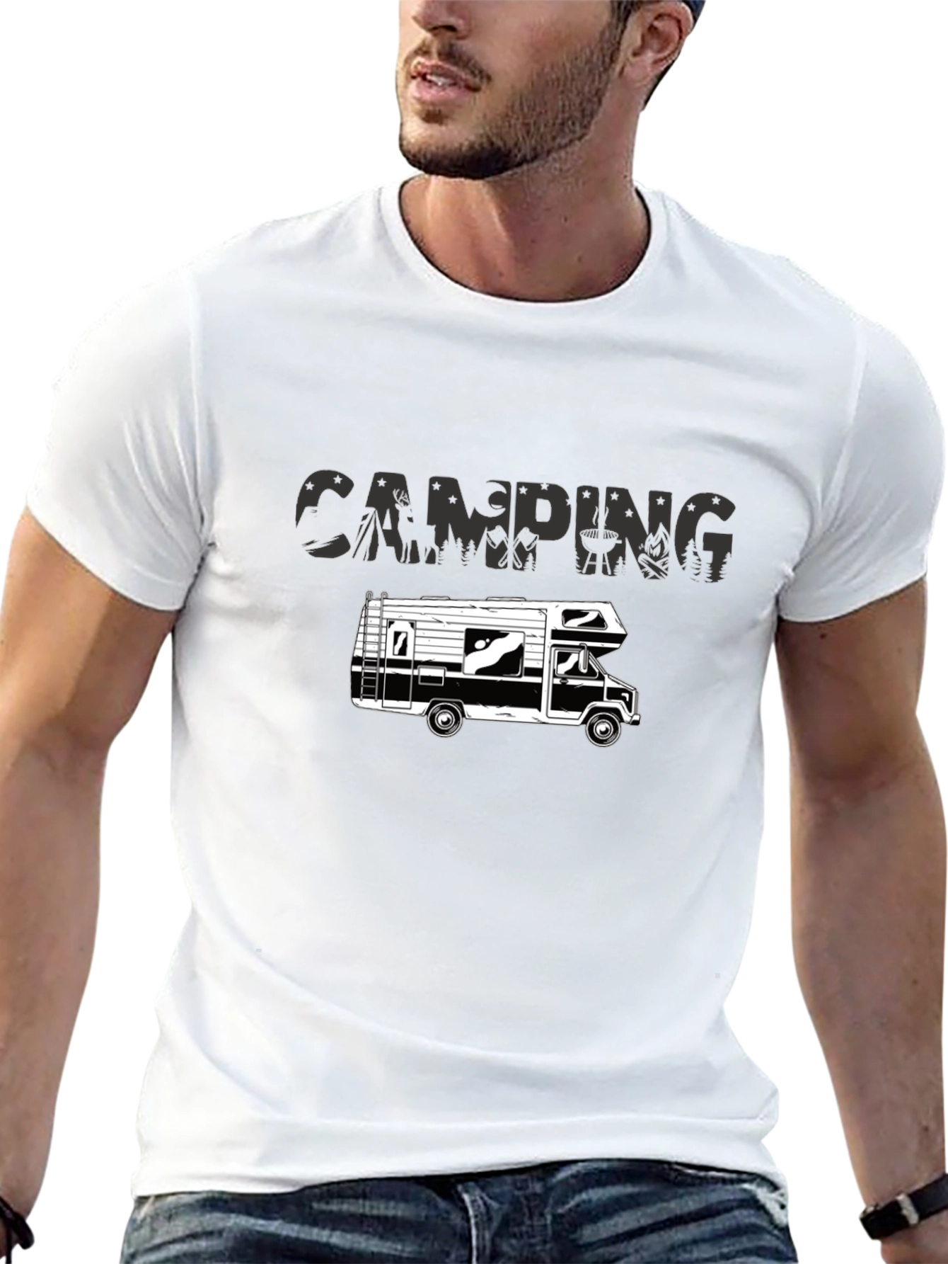 Camping RV Graphic T-Shirt