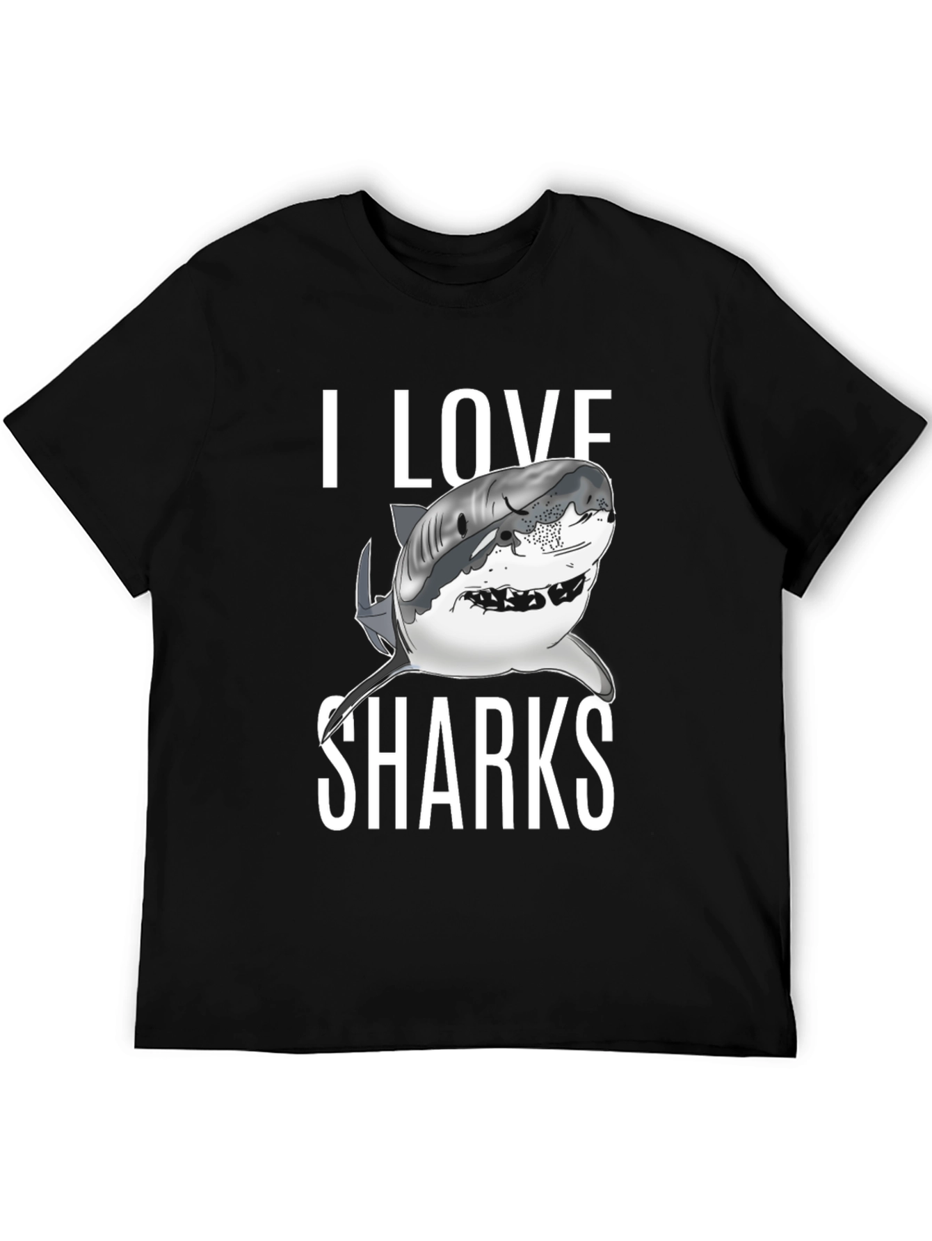 I Love Sharks Graphic T-Shirt