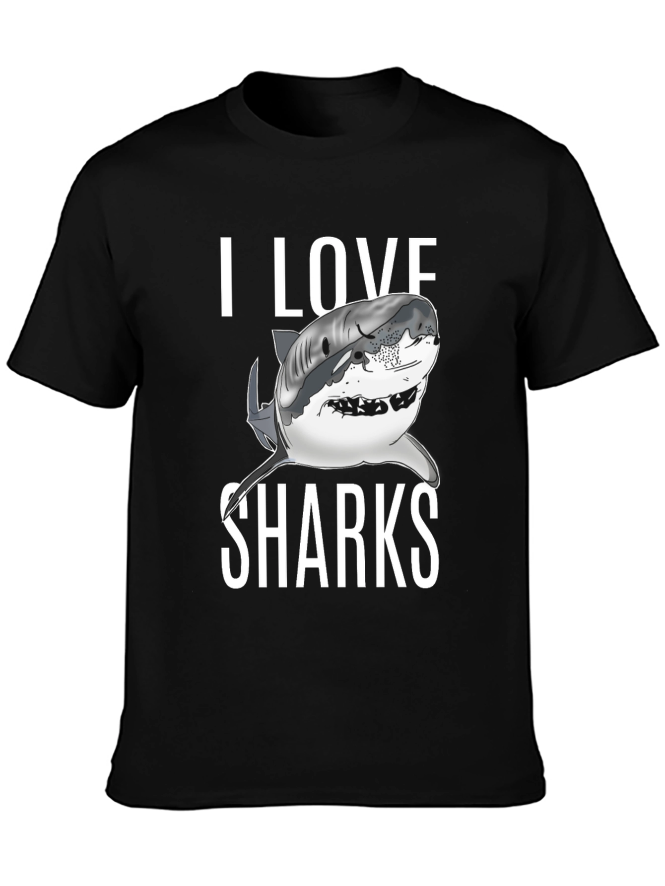 I Love Sharks Graphic T-Shirt