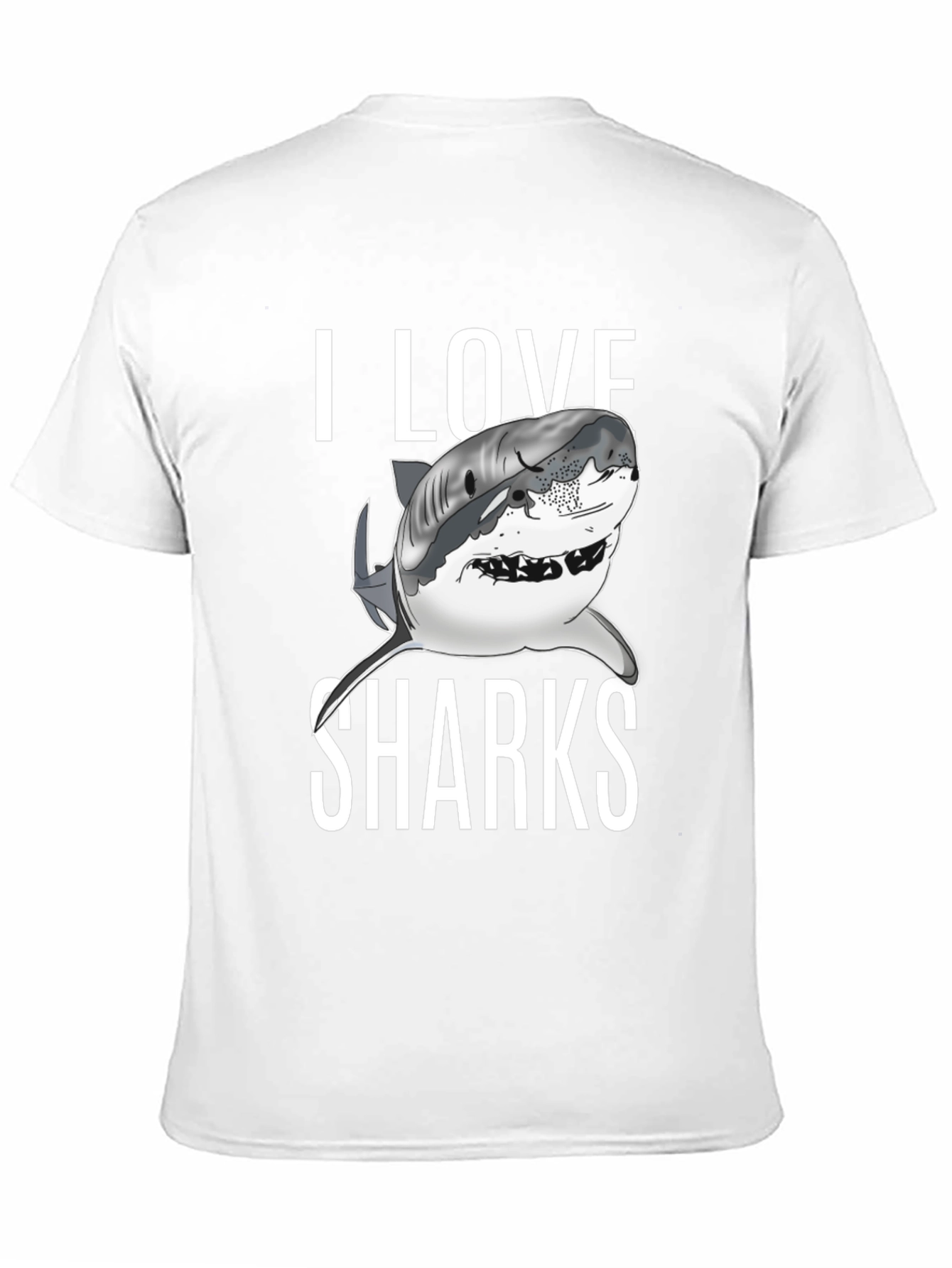 I Love Sharks Graphic T-Shirt